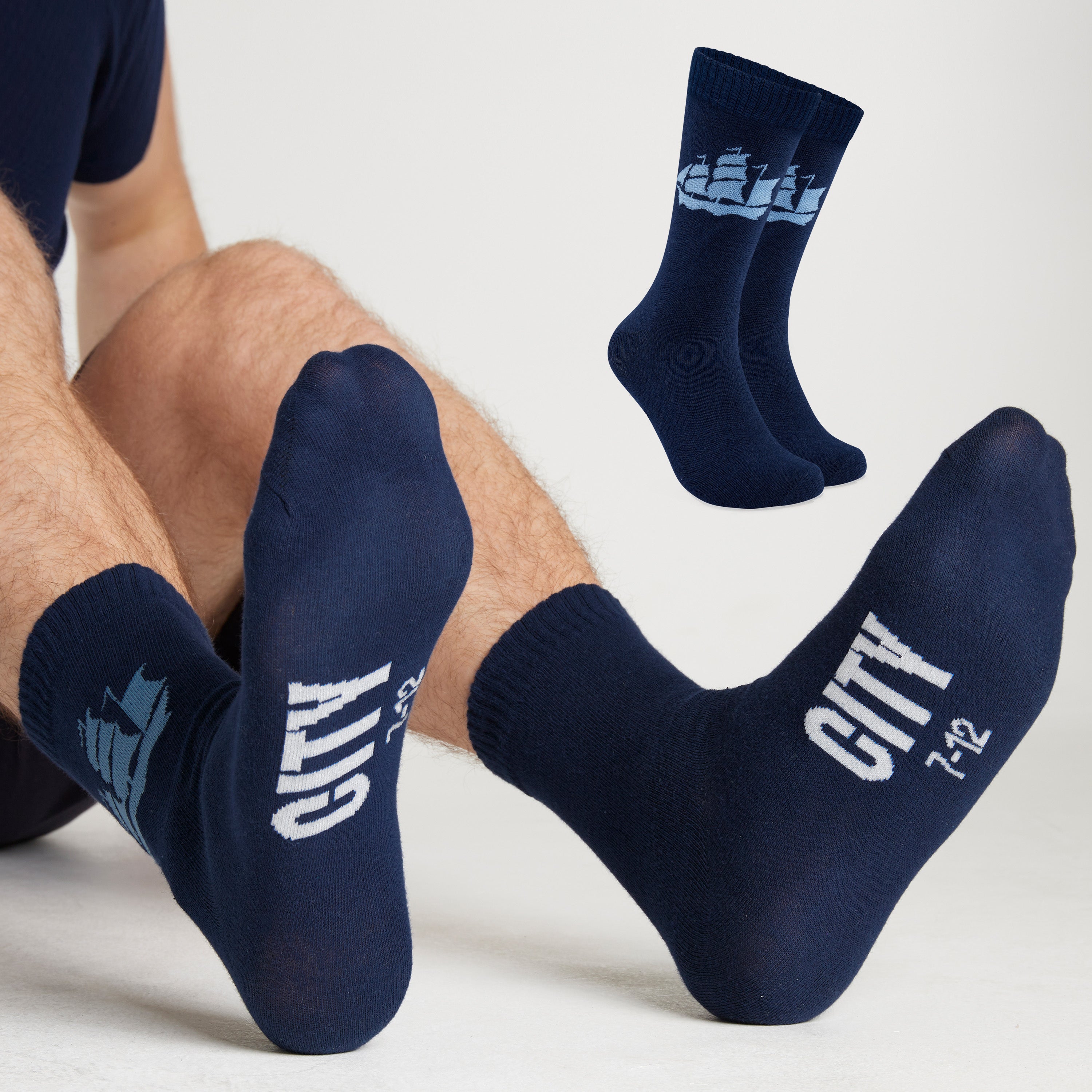 manchester-city-chaussettes-homme-lot-5-hautes-coton image 4