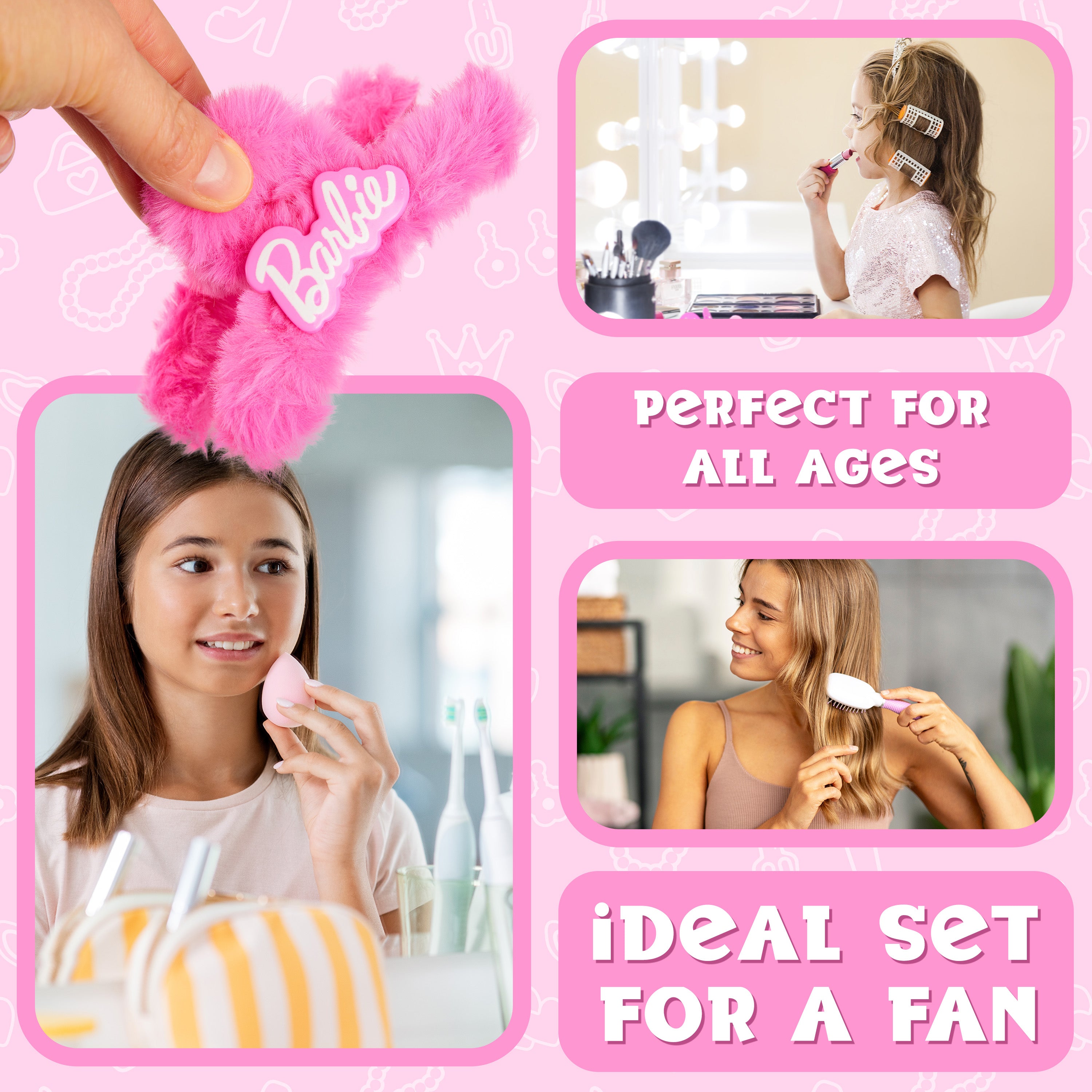 barbie-girls-set-coiffure-pince-crabe-brosse-miroir image 4