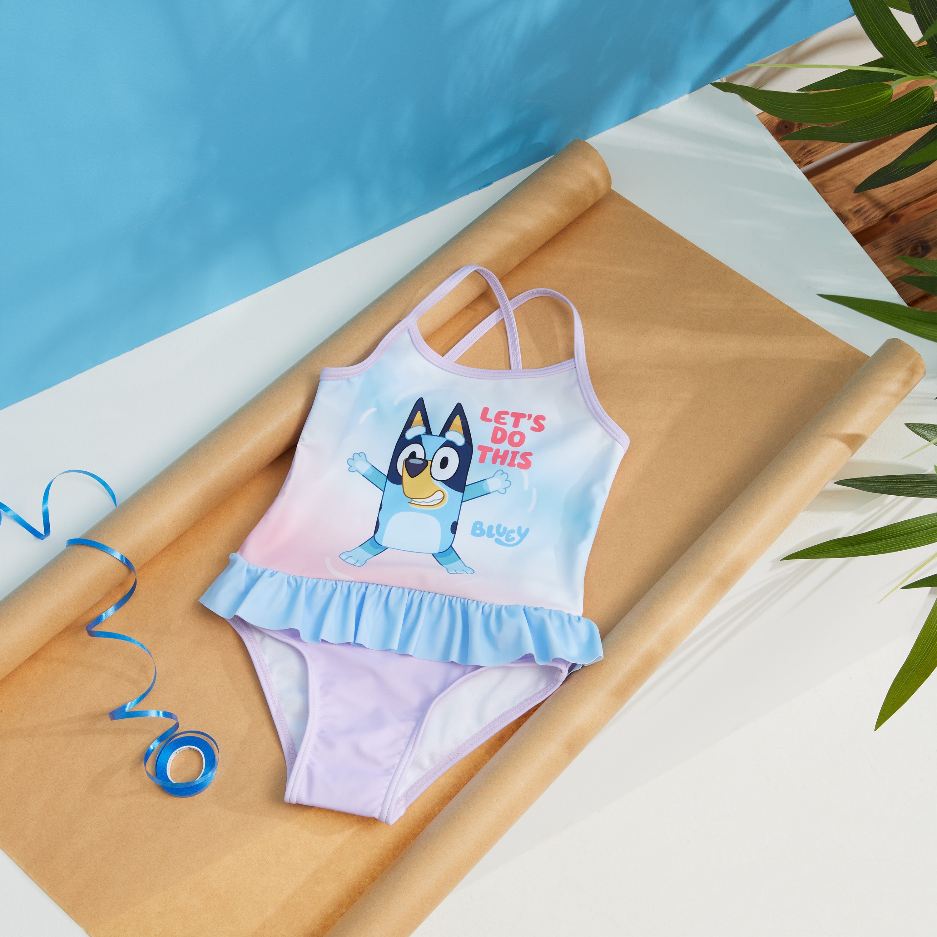 bluey-maillot-de-bain-fille-une-pi-ce-5-6-ans-polyester image 2