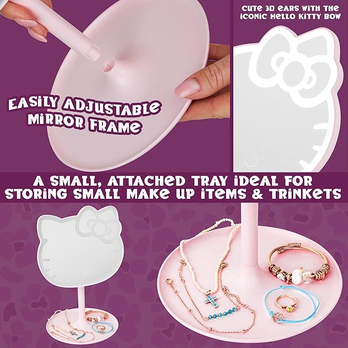 get-trend-hello-kitty-miroir-maquillage-led-rose image 6