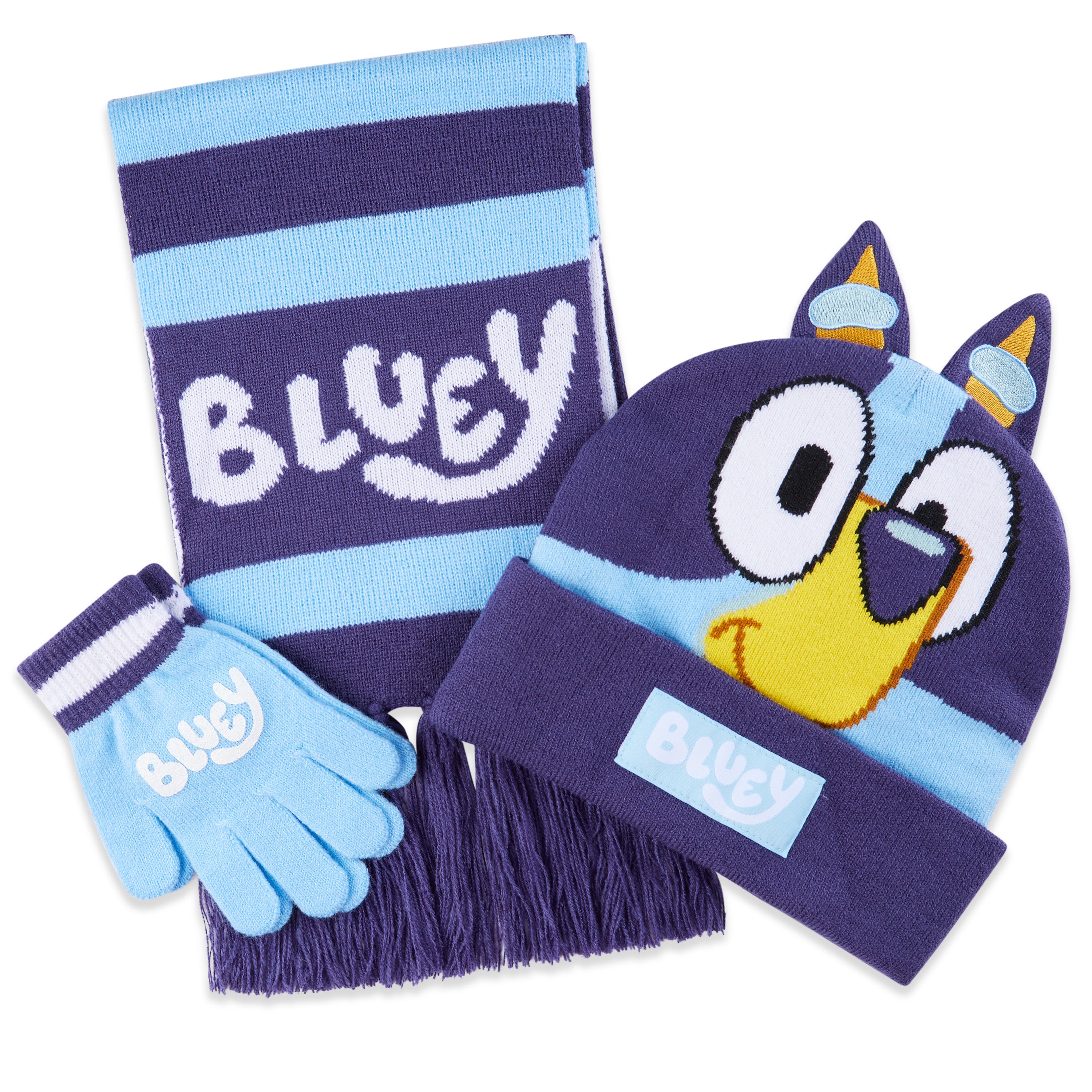 bluey-ensemble-hiver-enfant-bonnet-charpe-gants image 1