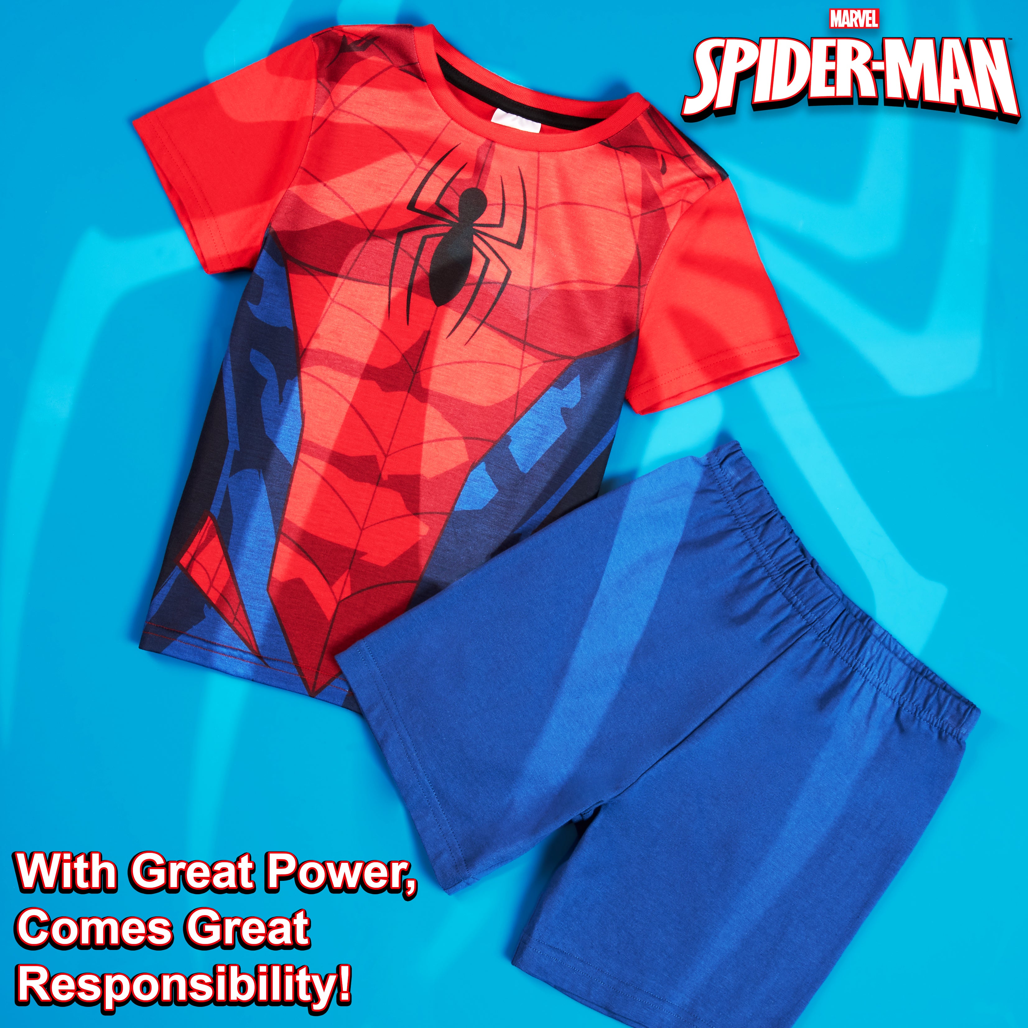 marvel-spiderman-pyjama-gar-on-short-coton-5-6-ans image 5