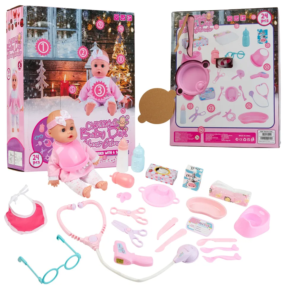 get-trend-calendrier-avent-enfant-poup-e-baby-doll-24-cases image 1