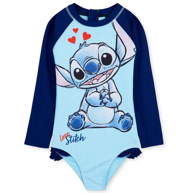 disney-maillot-de-bain-fille-1-pi-ce-stitch-7-8-ans image 1