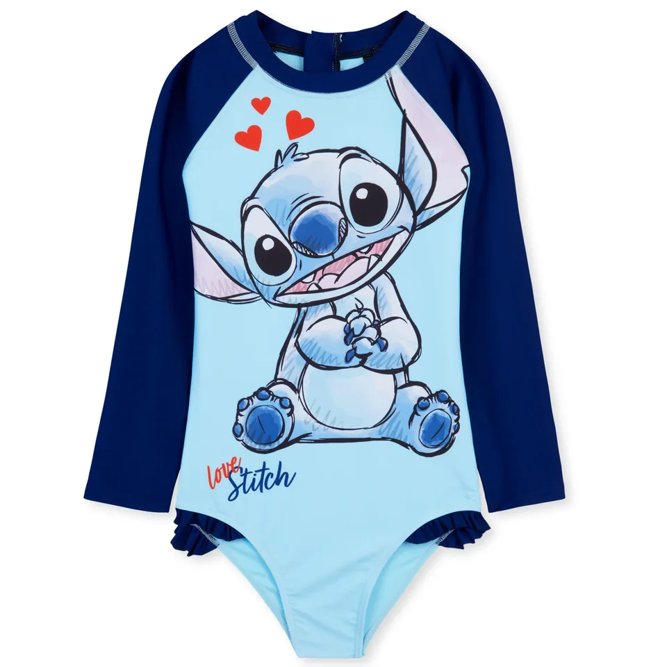 disney-maillot-de-bain-fille-1-pi-ce-stitch-7-8-ans image 1