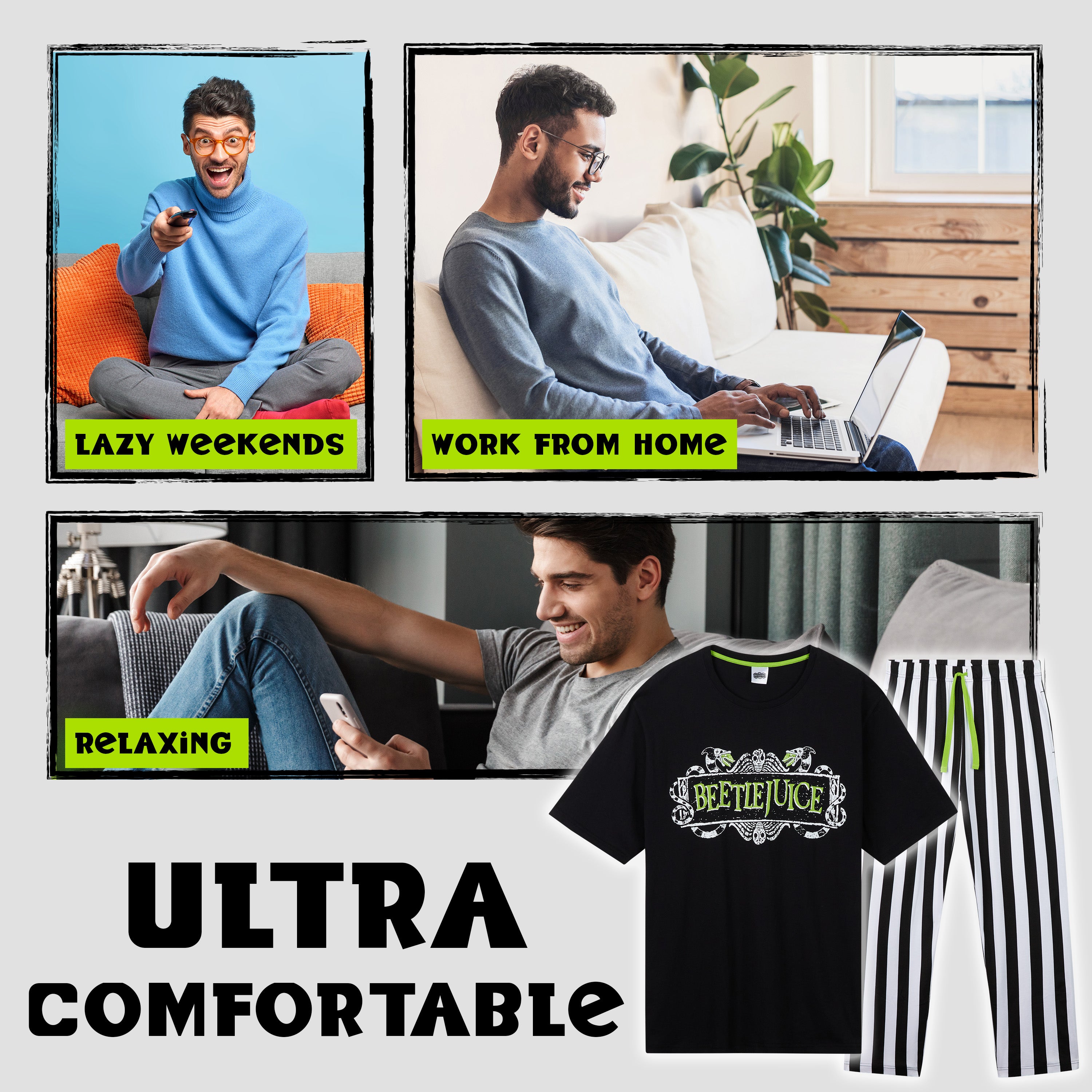 get-trend-beetlejuice-ensemble-pyjama-coton-homme image 4
