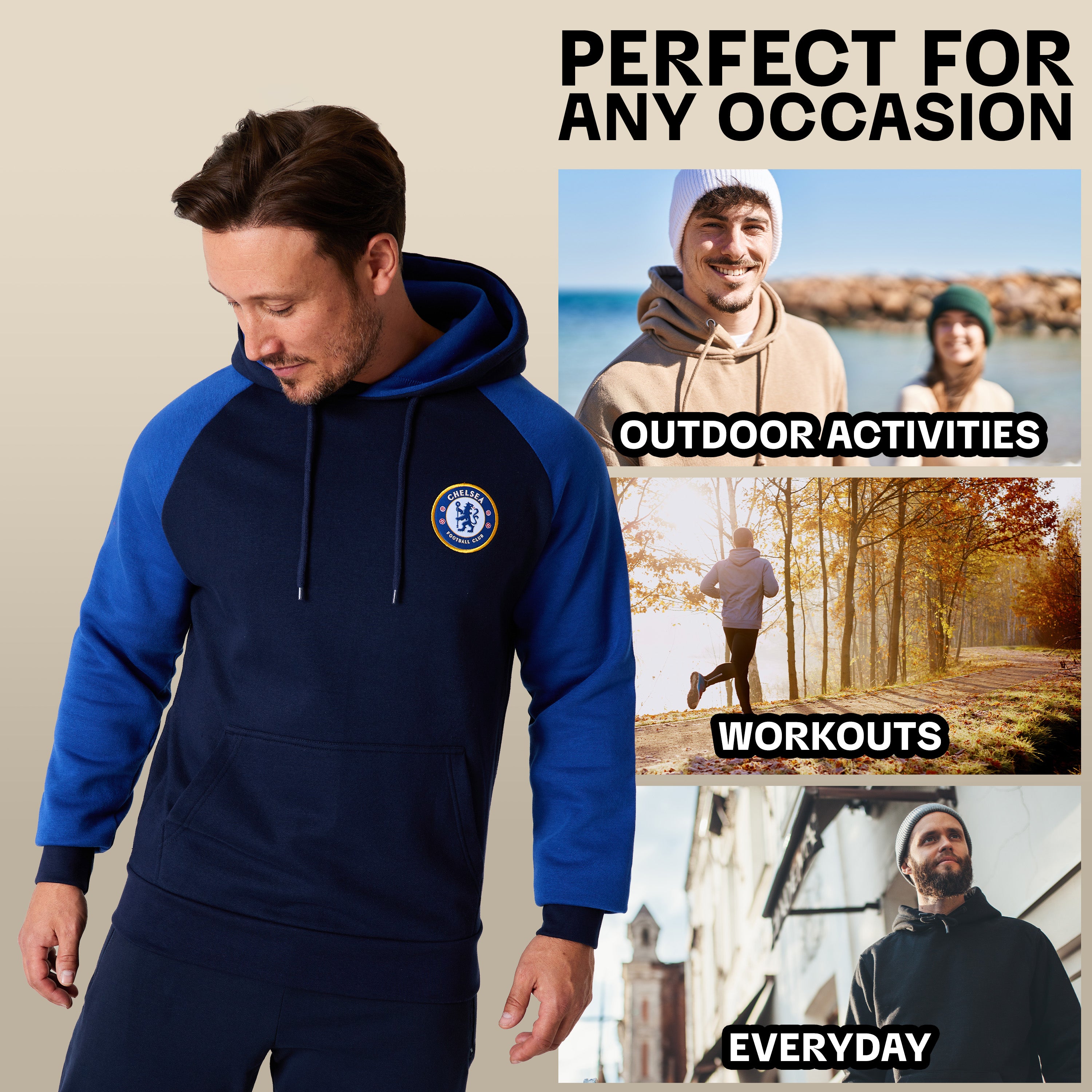 chelsea-fc-sweat-capuche-homme-poche-kangourou-taille-l image 5