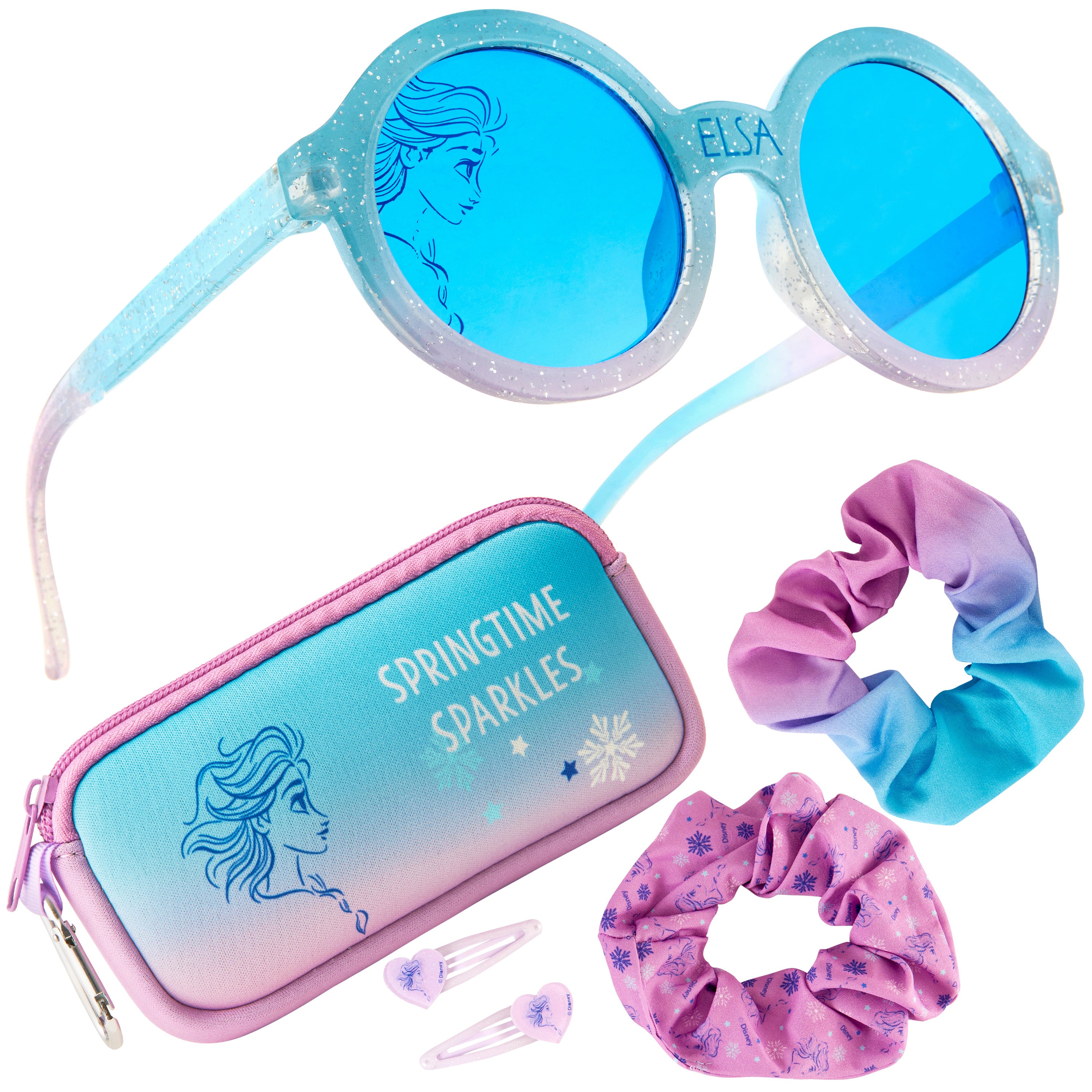 disney-elsa-lunettes-soleil-fille-accessoires-cheveux-tui image 1