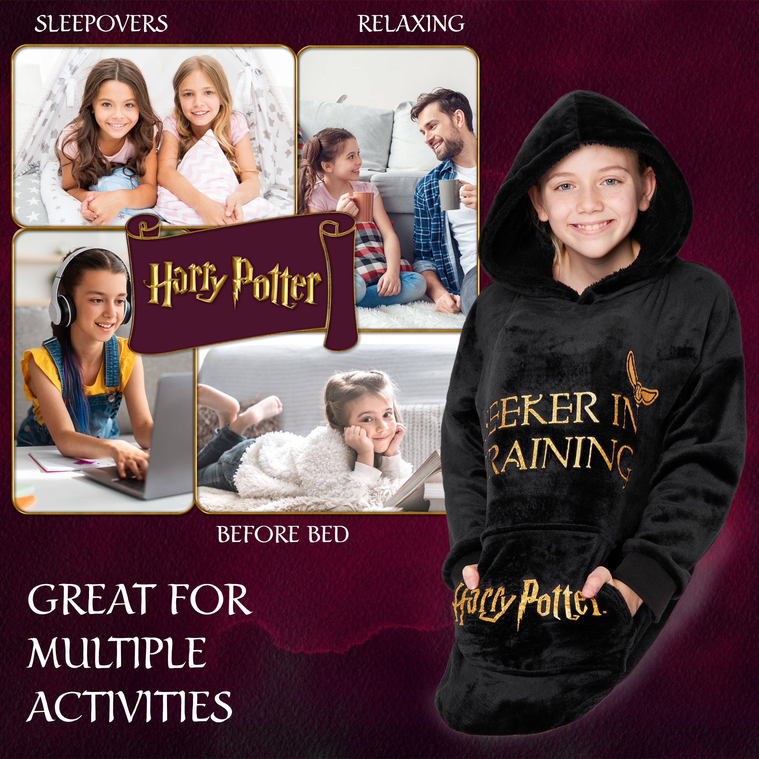 harry-potter-plaid-capuche-enfant-sherpa-oversize image 4