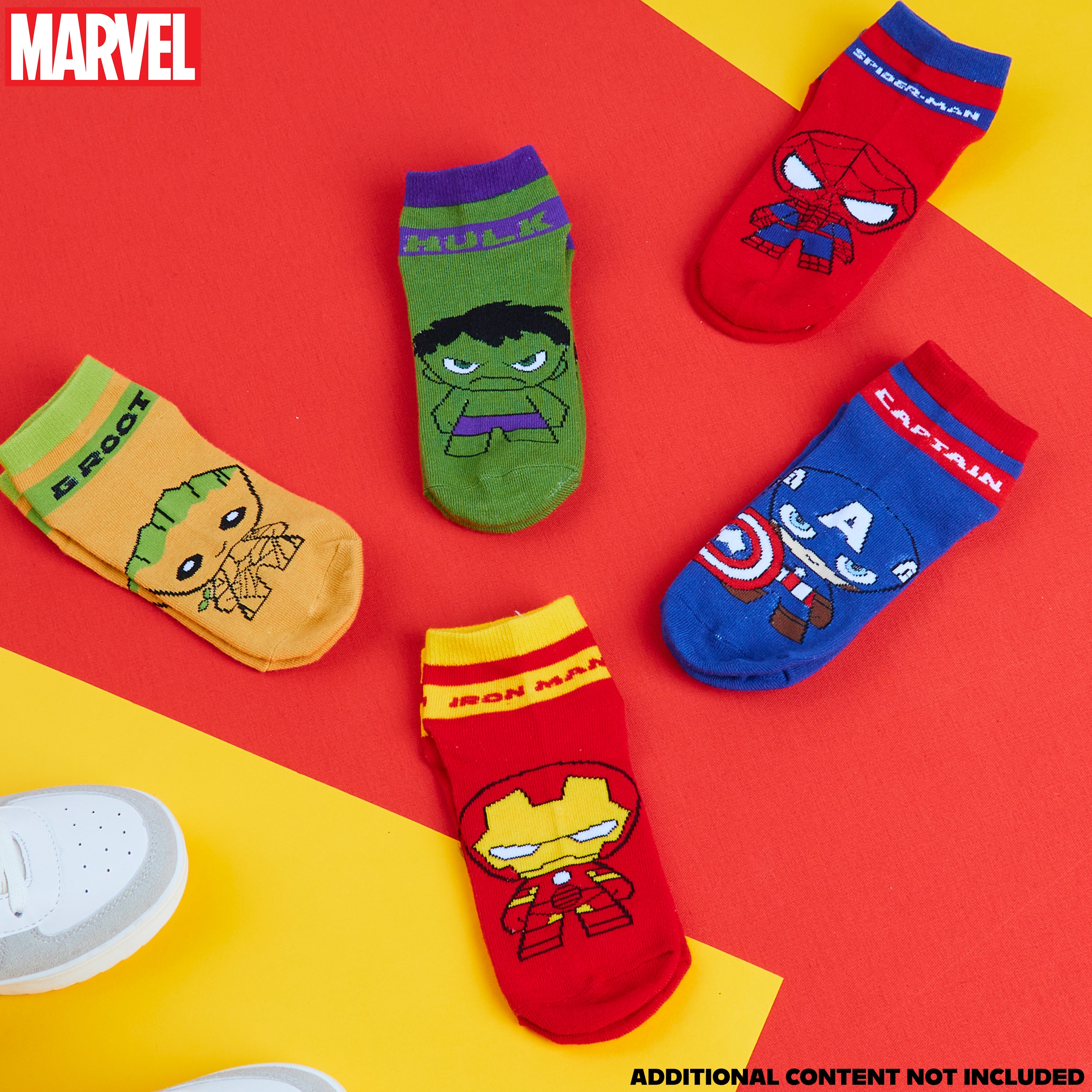 get-trend-boys-marvel-chaussettes-gar-on-lot-5-coton image 2