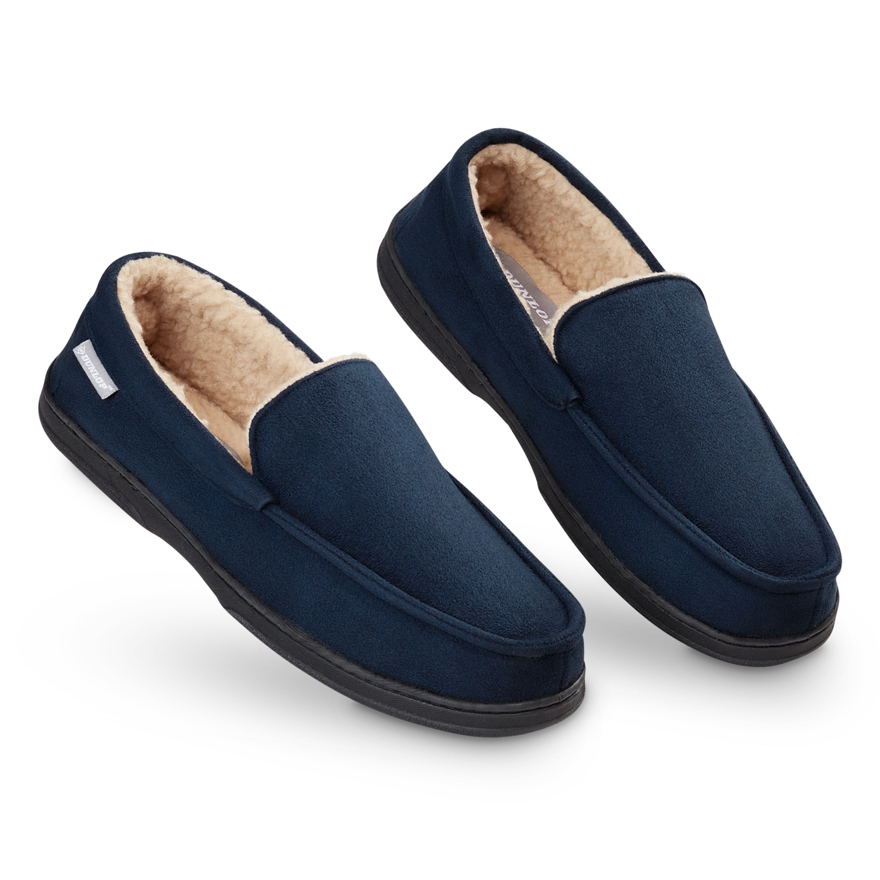 dunlop-mocassin-chausson-homme-fourrure-m-moire-charcoal-43 image 8
