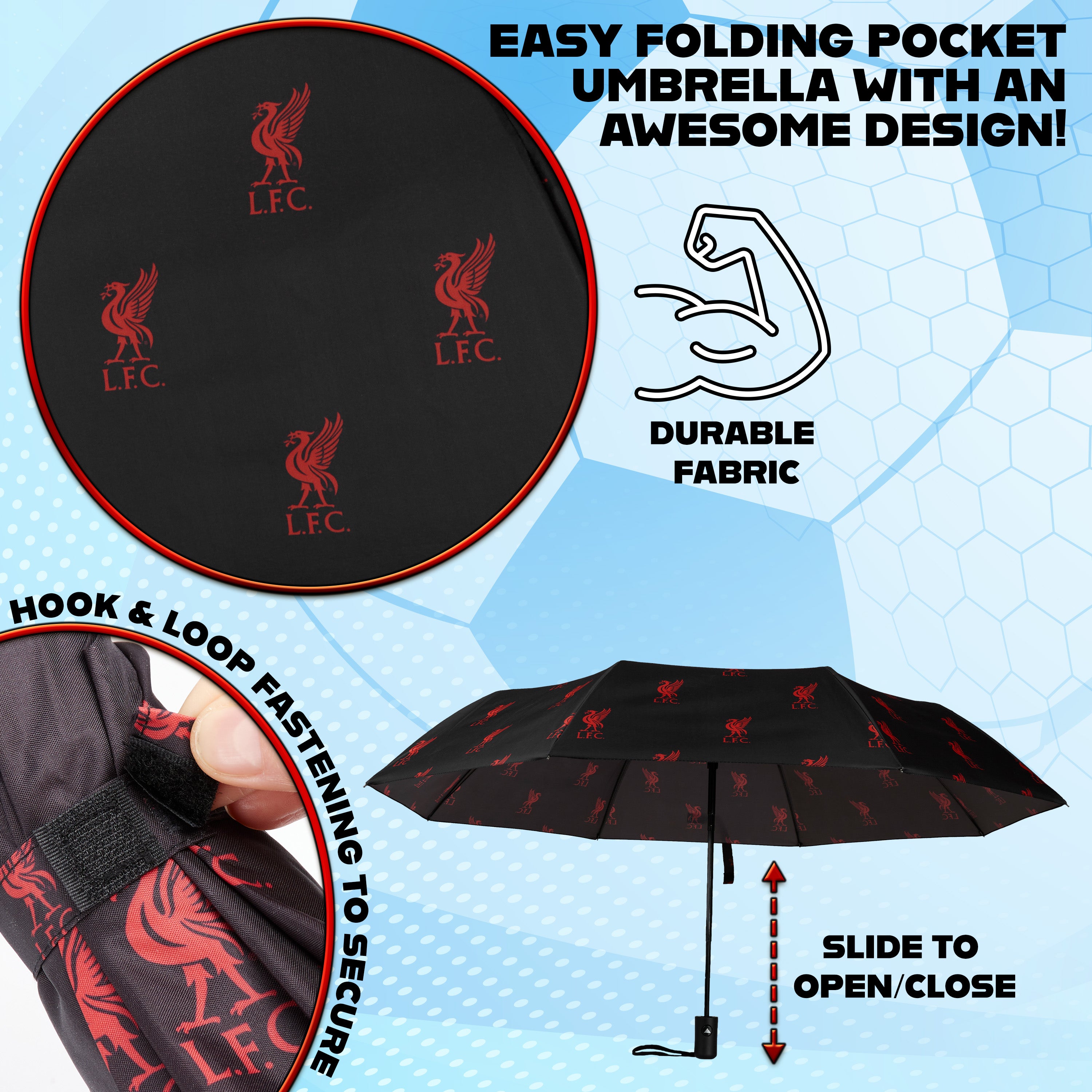 liverpool-fc-parapluie-pliant-t-lescopique-l-ger-adulte image 5