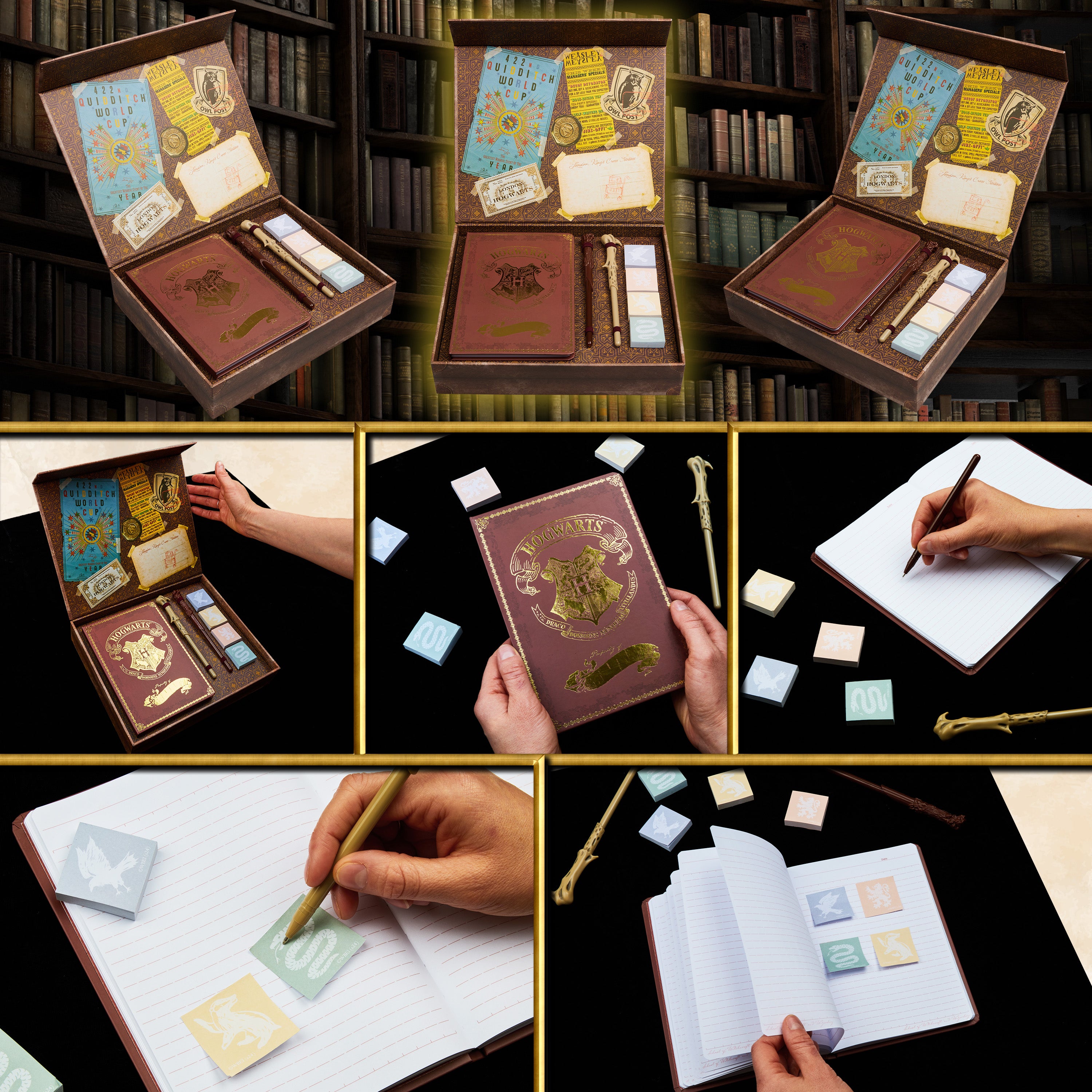 harry-potter-set-papeterie-coffret-carnet-stylo-baguette-poudlard image 4