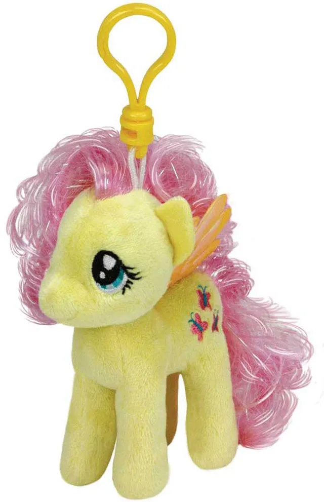 my-little-pony-fluttershy-ty41102-porte-cl-s-peluche-9-cm image 1