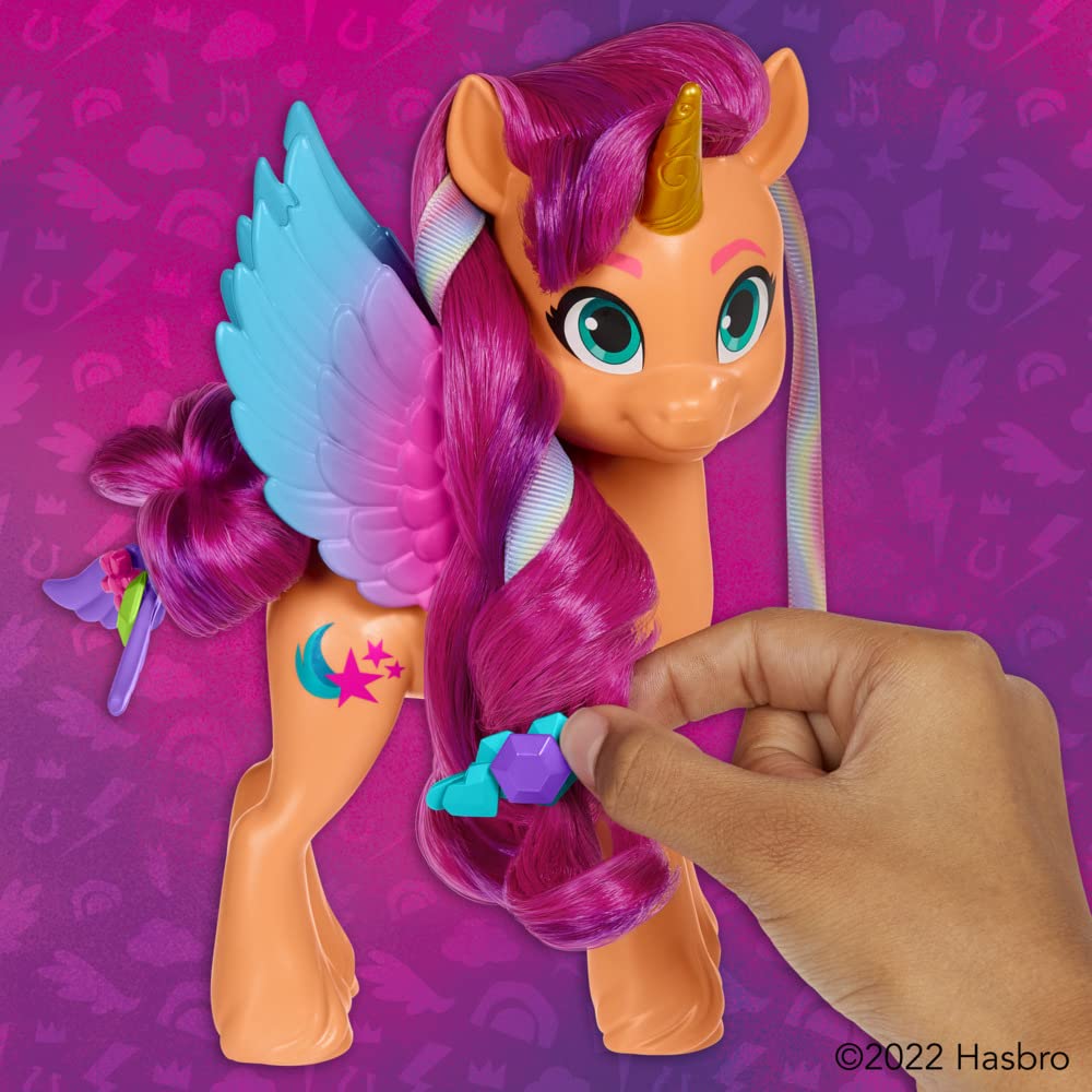 my-little-pony-sunny-starscout-poney-coiffer-15-cm-accessoires image 8