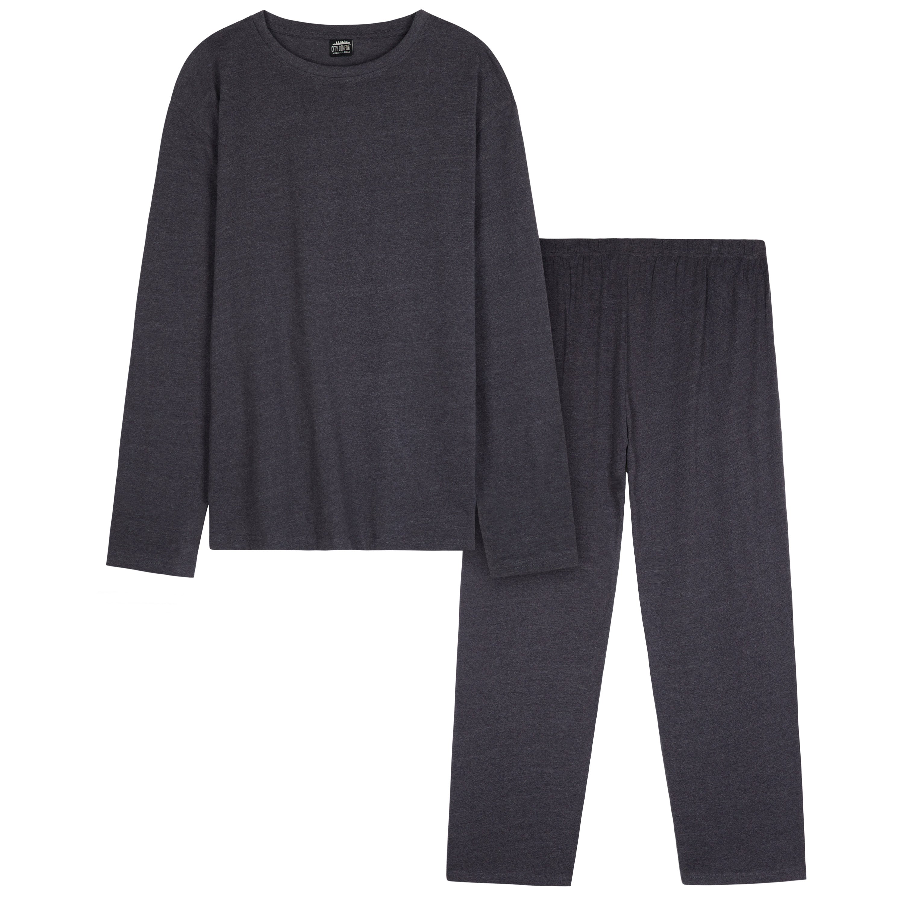 citycomfort-pyjama-homme-long-2-pi-ces-navy-doux image 7