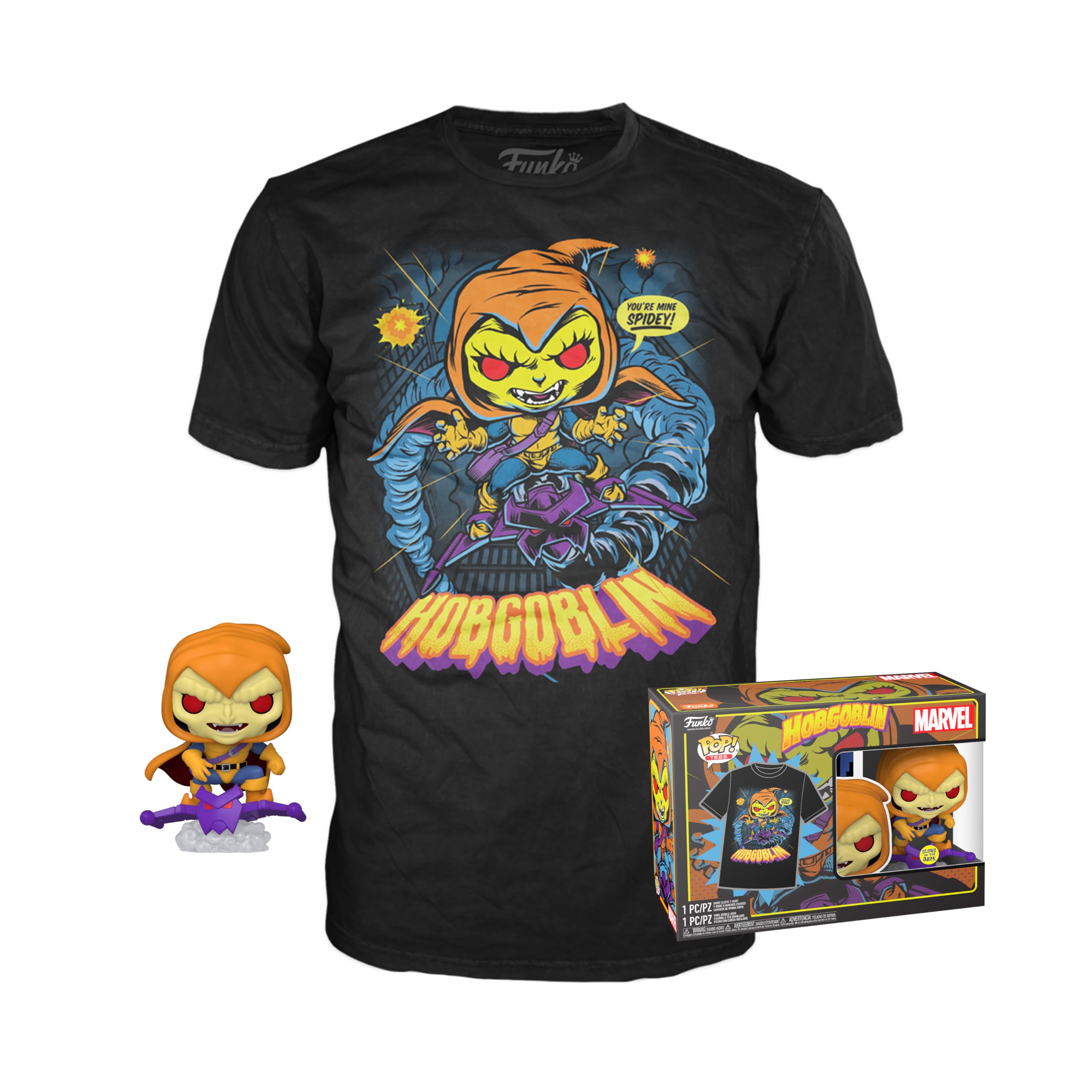 funko-pop-tee-animated-hobgoblin-gitd-coffret-s image 1