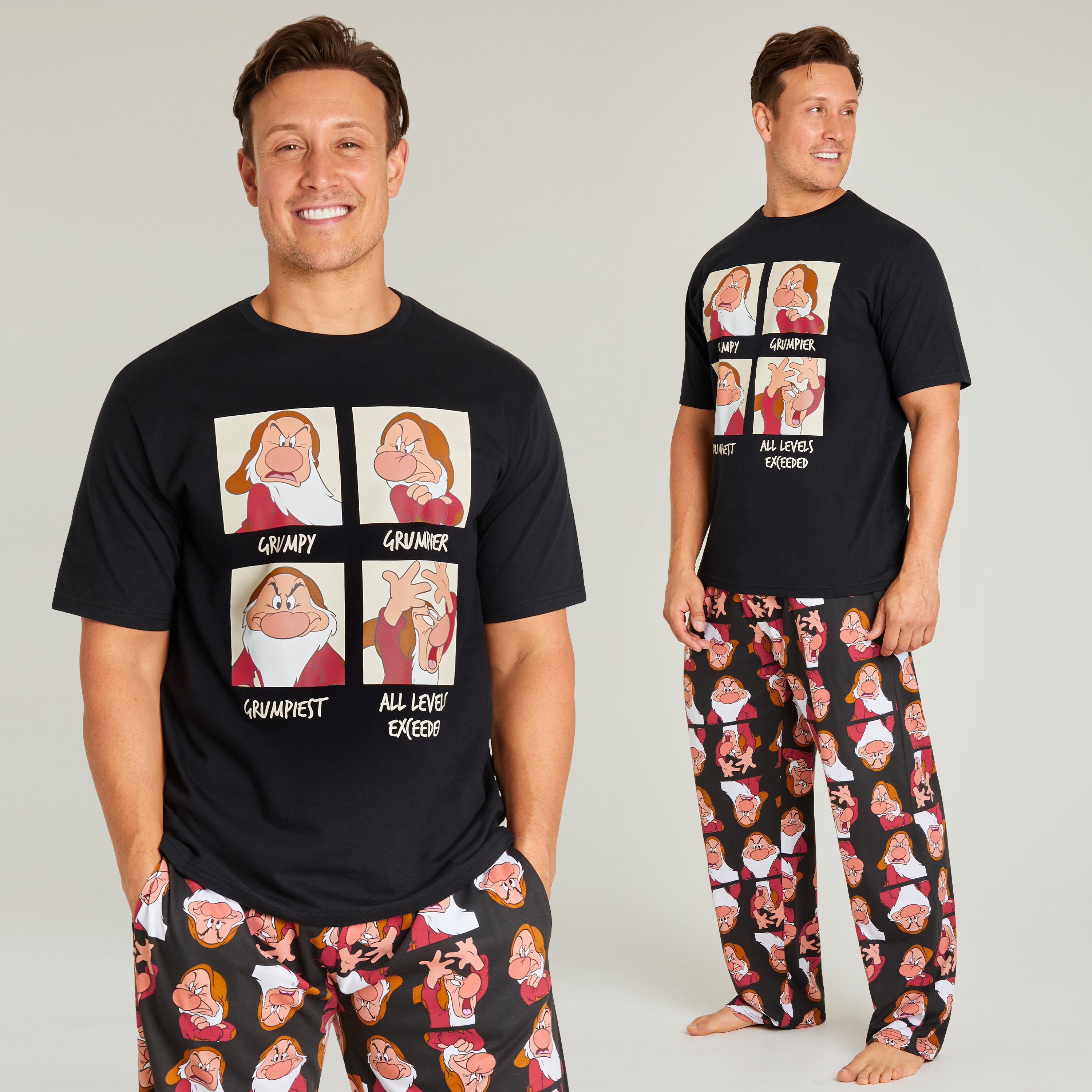disney-grincheux-pyjama-homme-coton-t-shirt-pantalon image 4