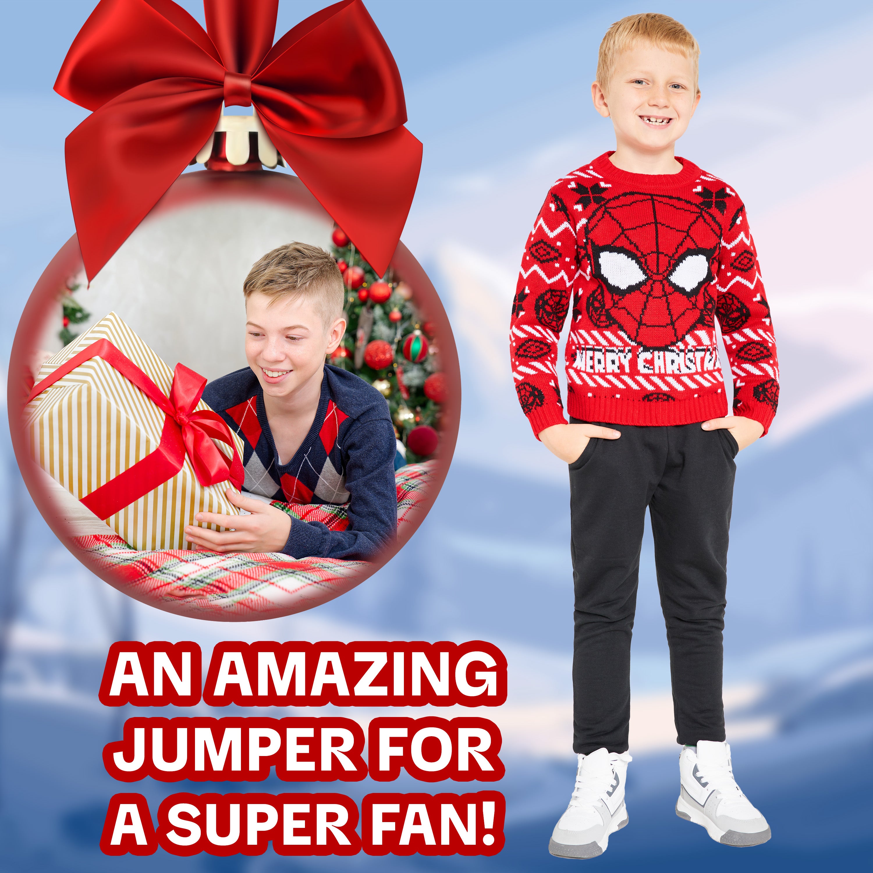 marvel-pull-no-l-gar-on-spiderman-tricot-chaud-4-12-ans image 3