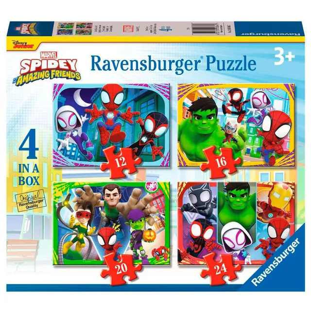 marvel-spidey-ravensburger-puzzle-4-en-1-volutif-enfant image 1