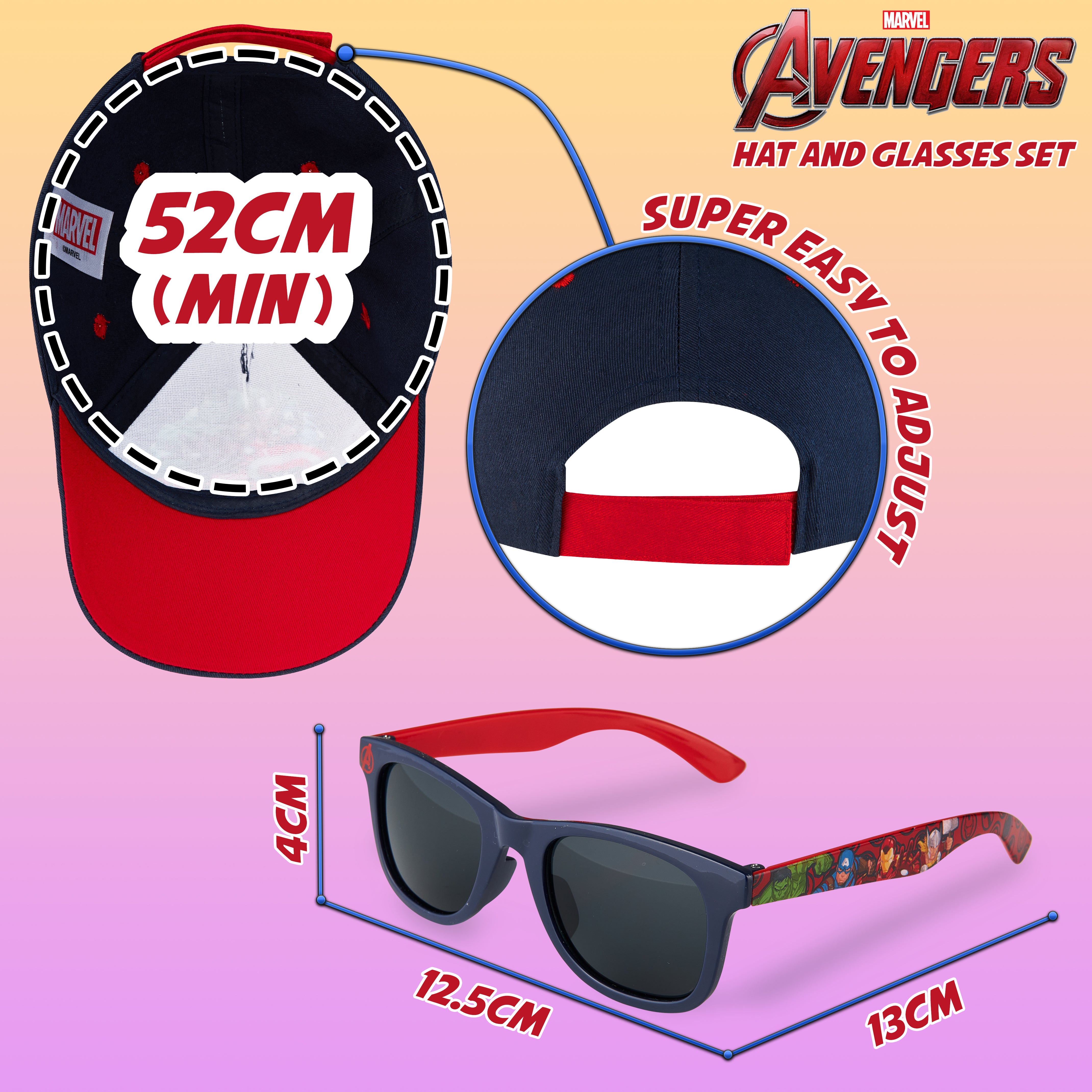 marvel-casquette-spiderman-lunettes-soleil-gar-on-set-t image 6