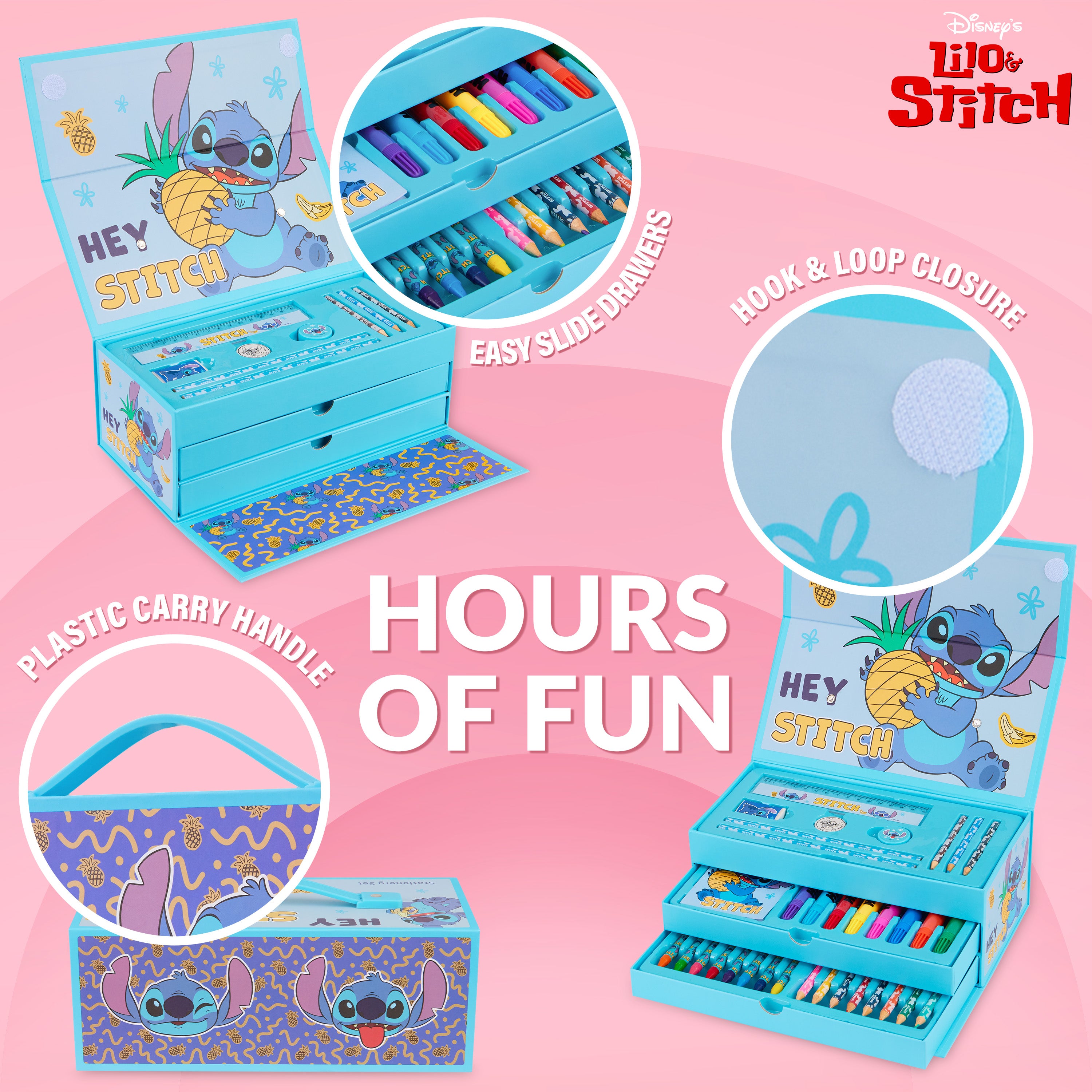 get-trend-school-supplies-stitch-coffret-dessin-30-pi-ces-bleu image 4