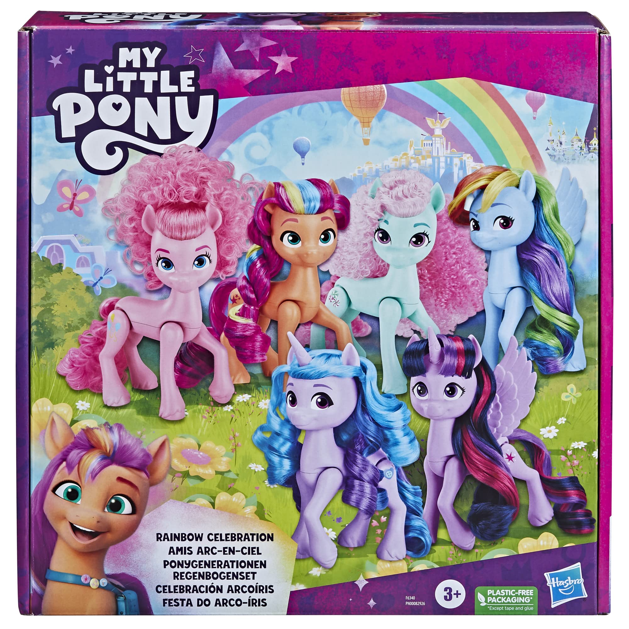 my-little-pony-amis-arc-en-ciel-coffret-6-poneys-14-cm image 2