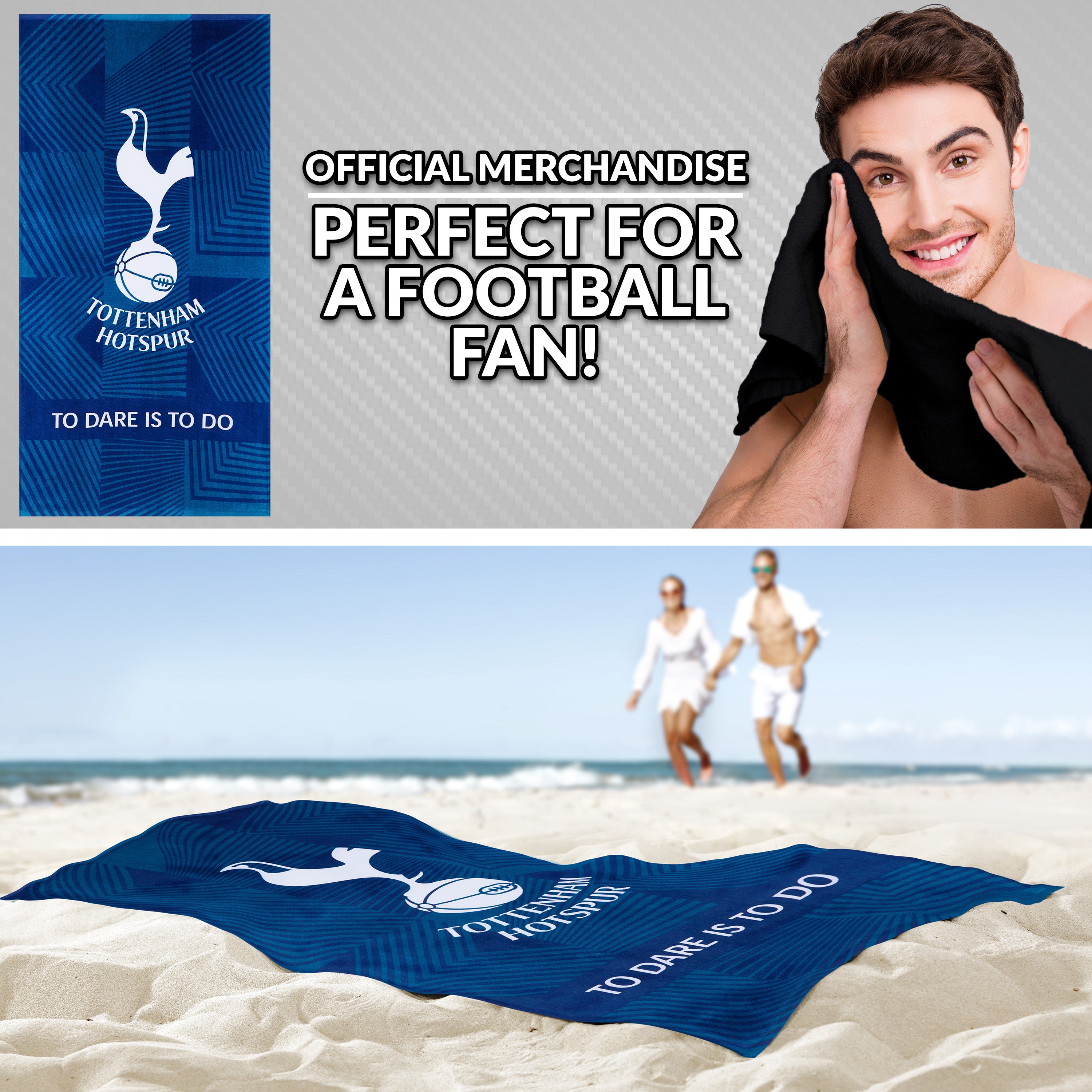 tottenham-hotspur-serviette-bain-coton-137x69-supporter image 2