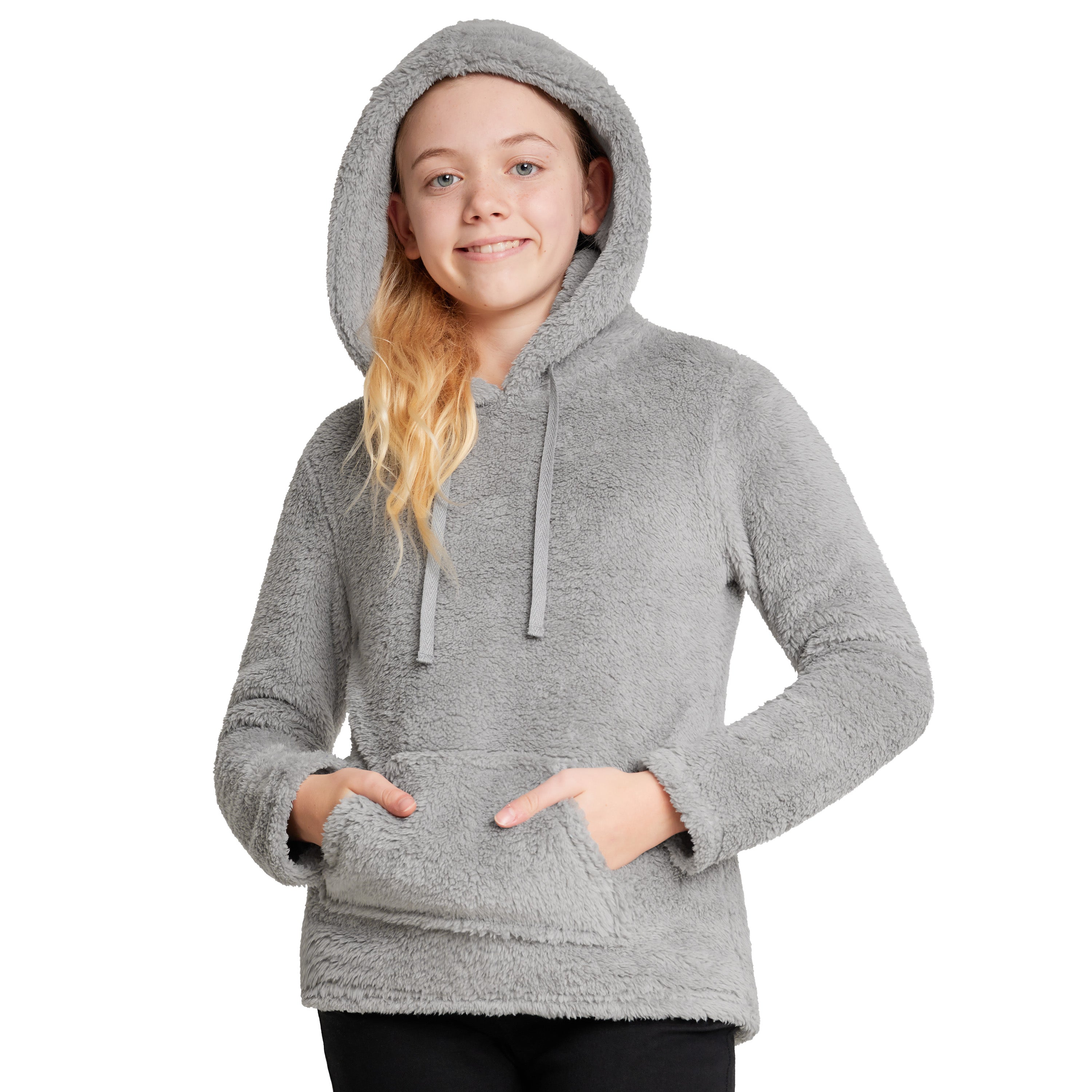 citycomfort-sweat-capuche-polaire-fille-bleu-marine-9-10-ans image 7
