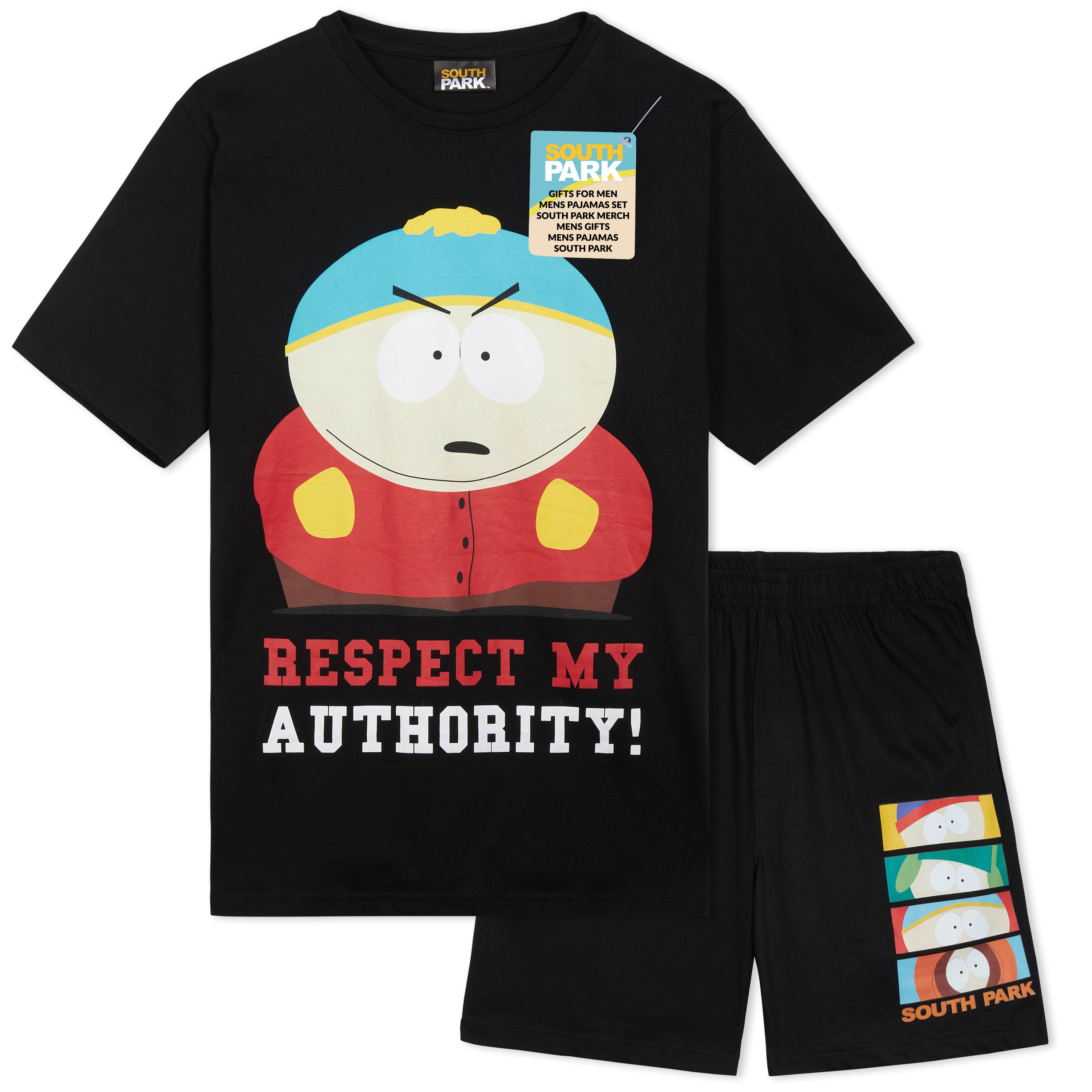 south-park-pyjama-homme-short-t-shirt-ensemble-nuit image 1