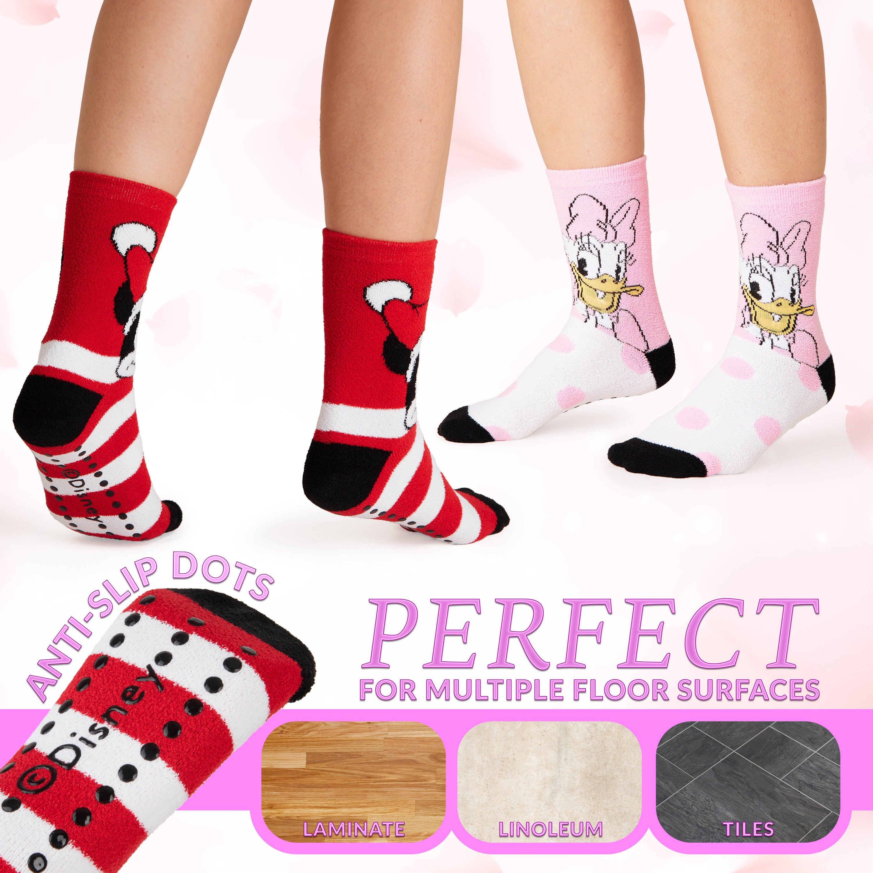 disney-chaussettes-pilou-femme-lot-2-mickey-daisy image 3
