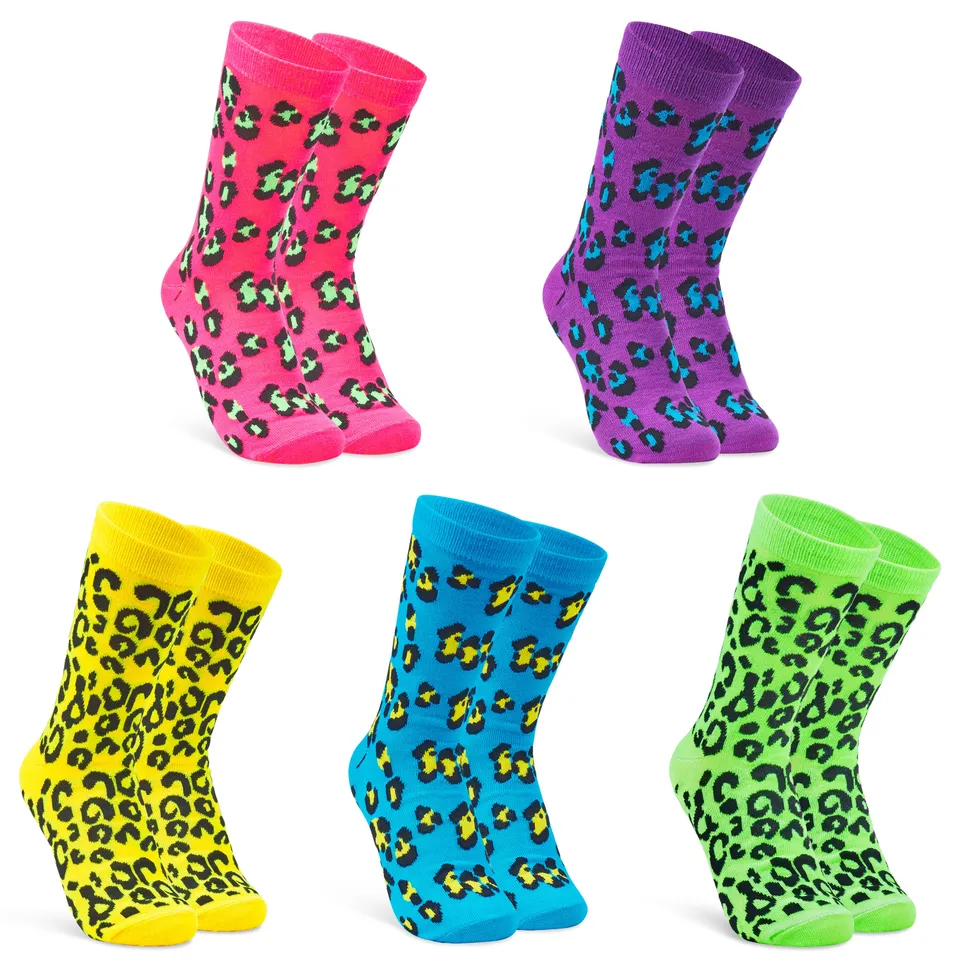 citycomfort-chaussettes-fantaisie-femme-lot-5-paires-motifs image 1