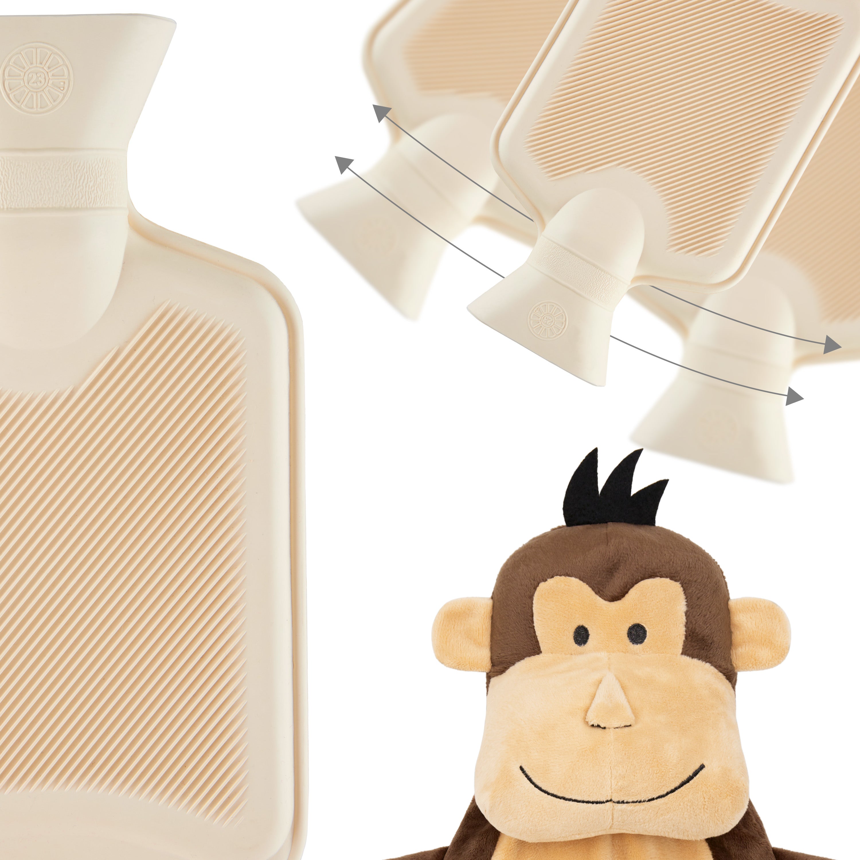 get-trend-singe-bouillotte-eau-chaude-peluche-1-litre image 5