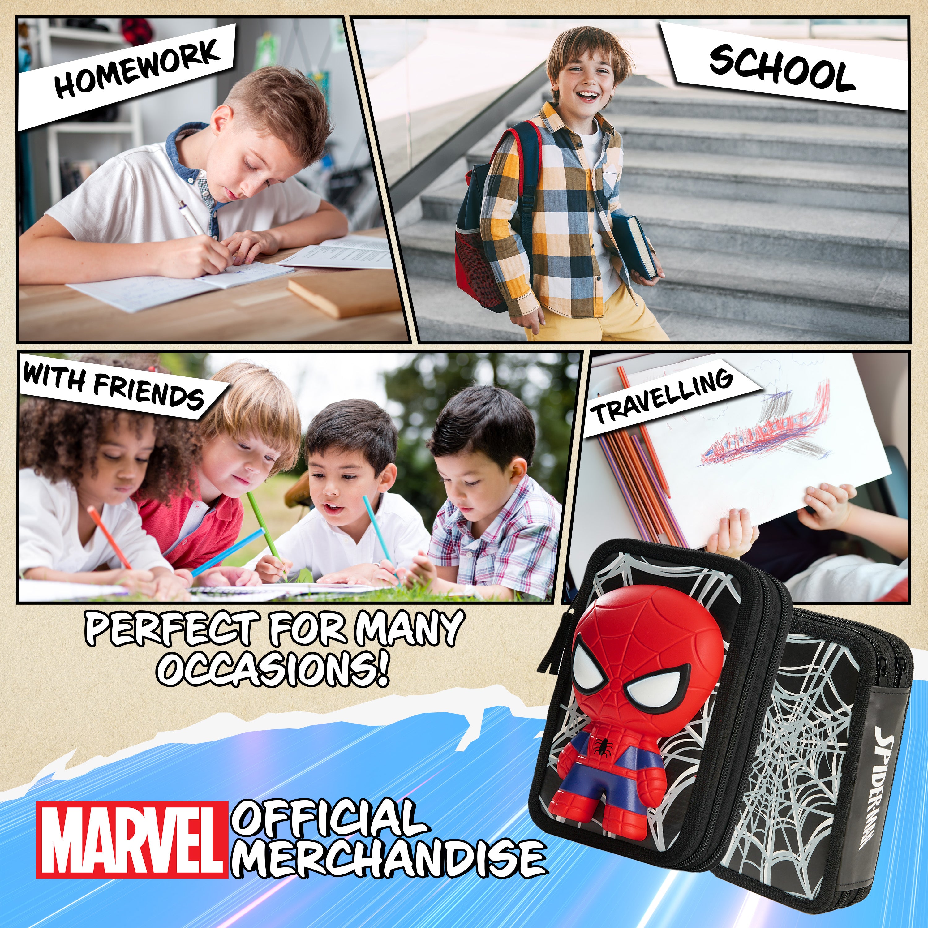 marvel-spiderman-trousse-garnie-gar-on-3d image 5