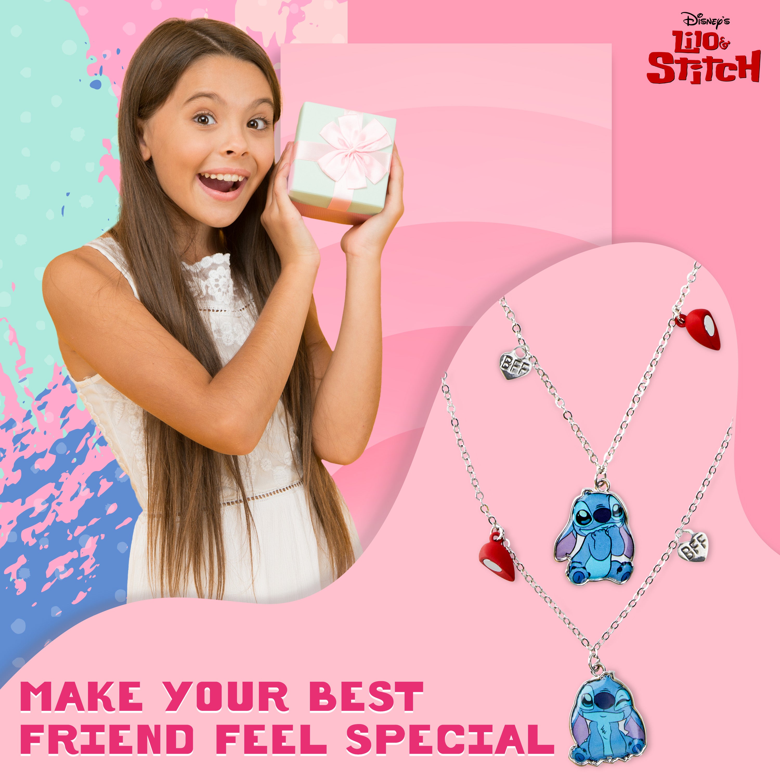 get-trend-disney-stitch-parure-bijoux-fille-collier-amiti image 3