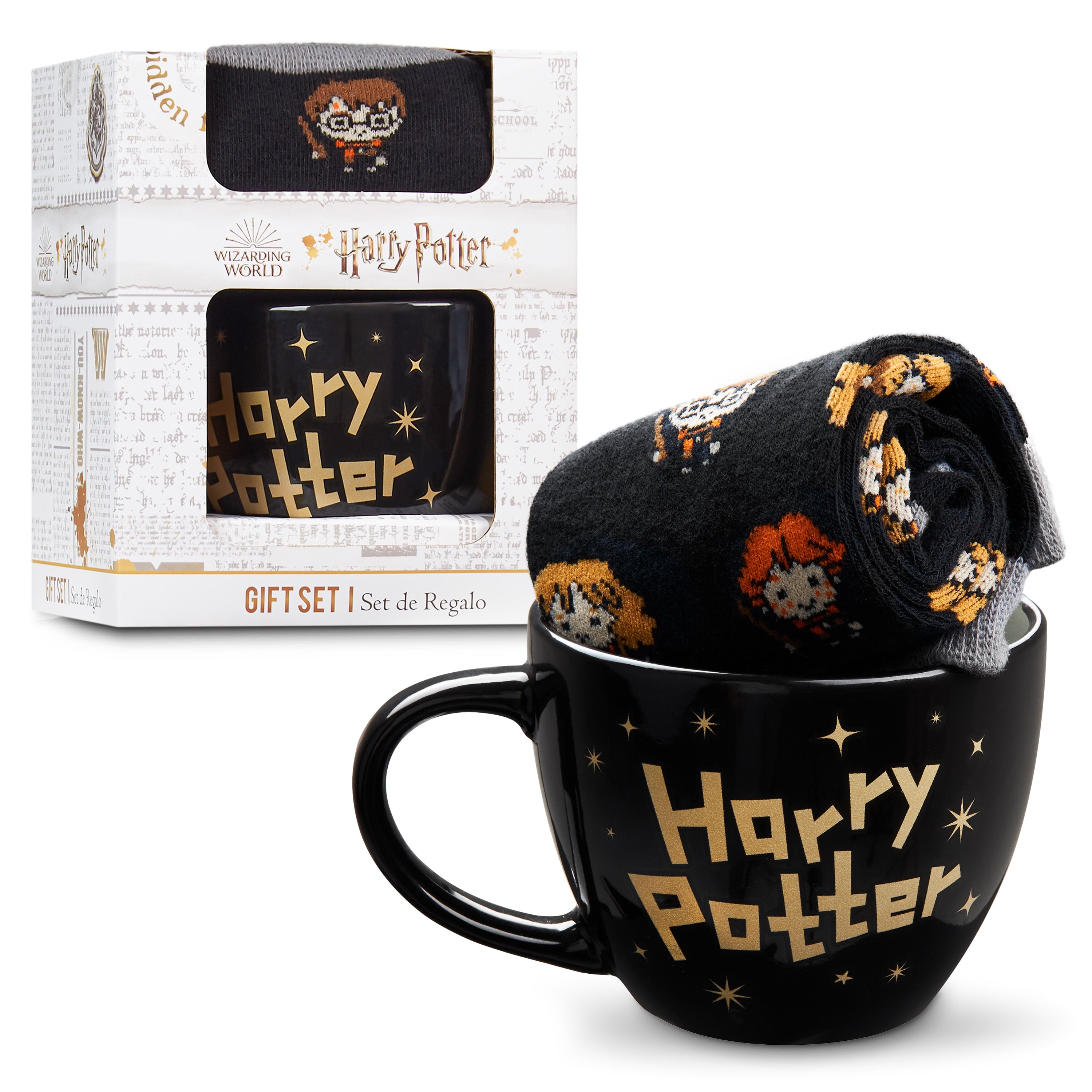 get-trend-harry-potter-mug-c-ramique-325ml-chaussettes-noires image 1