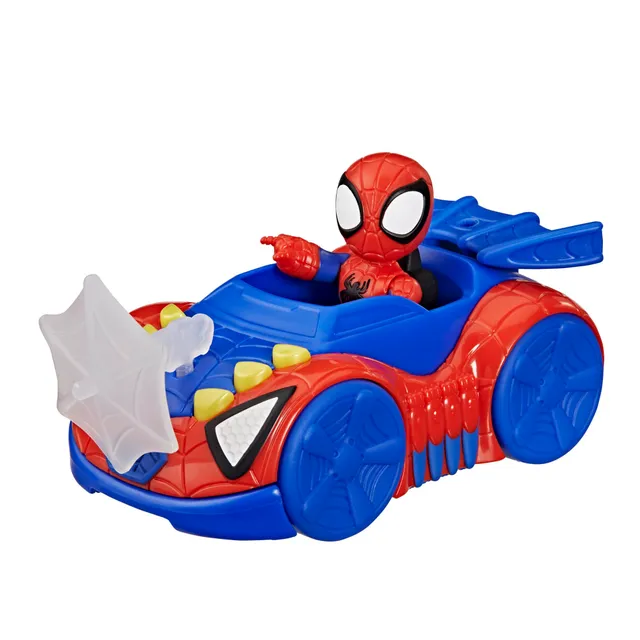 spidey-et-ses-amis-arachno-bolide-voiture-figurine-7-5-cm image 1