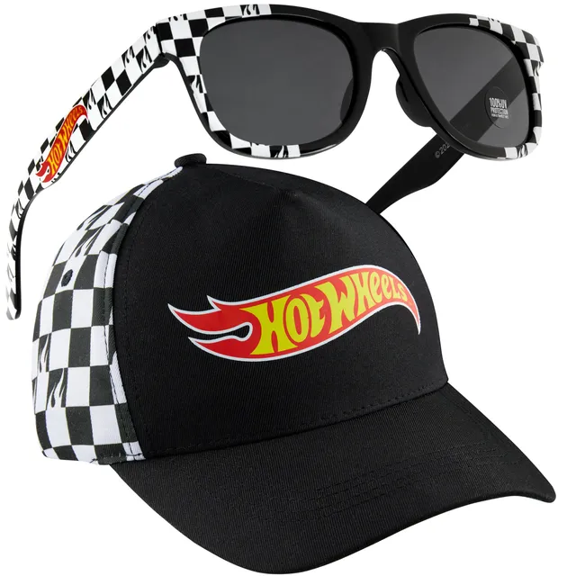 hot-wheels-casquette-lunettes-gar-on-noir-protection-uv image 1
