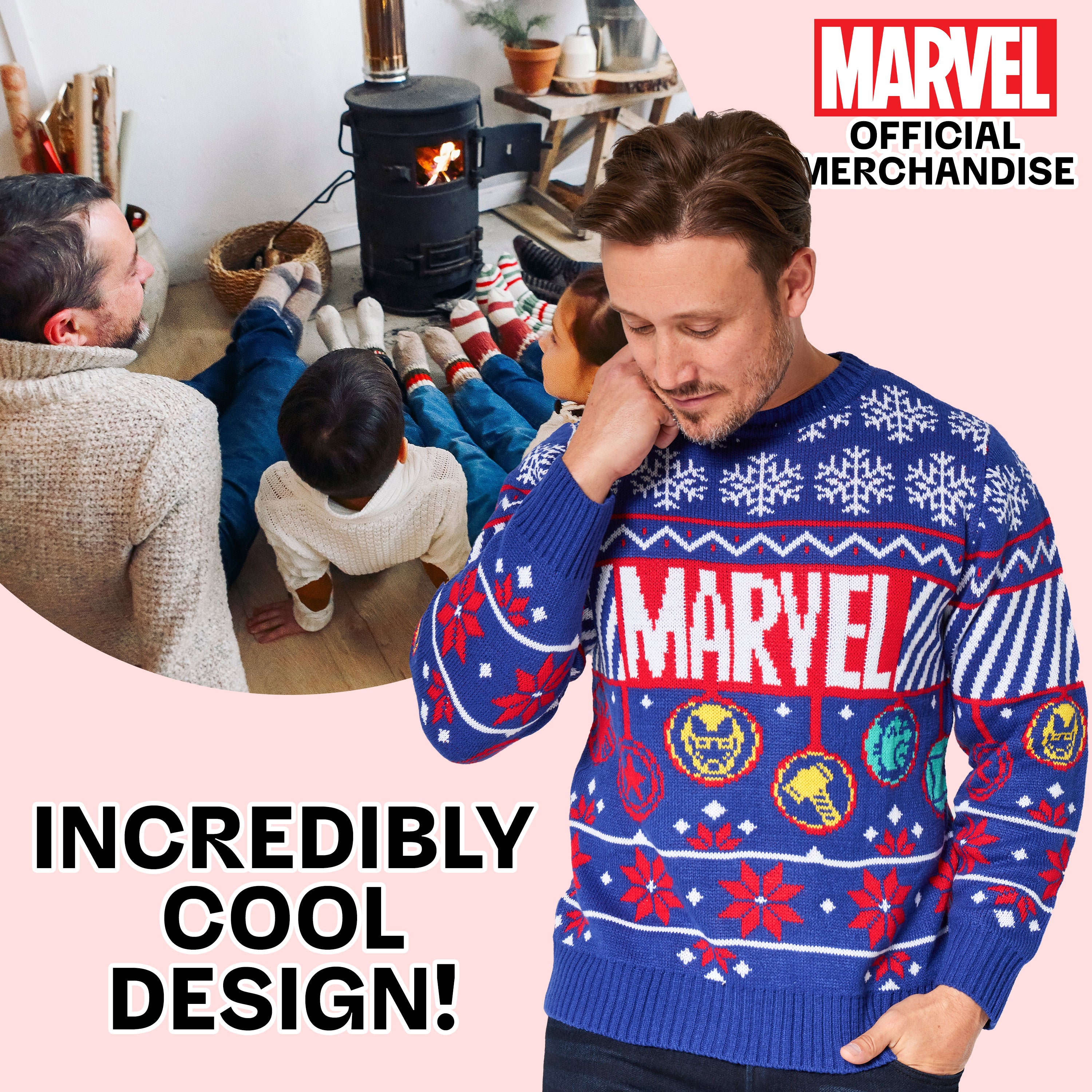 marvel-pull-de-no-l-homme-tricot-taille-m-chaud image 3