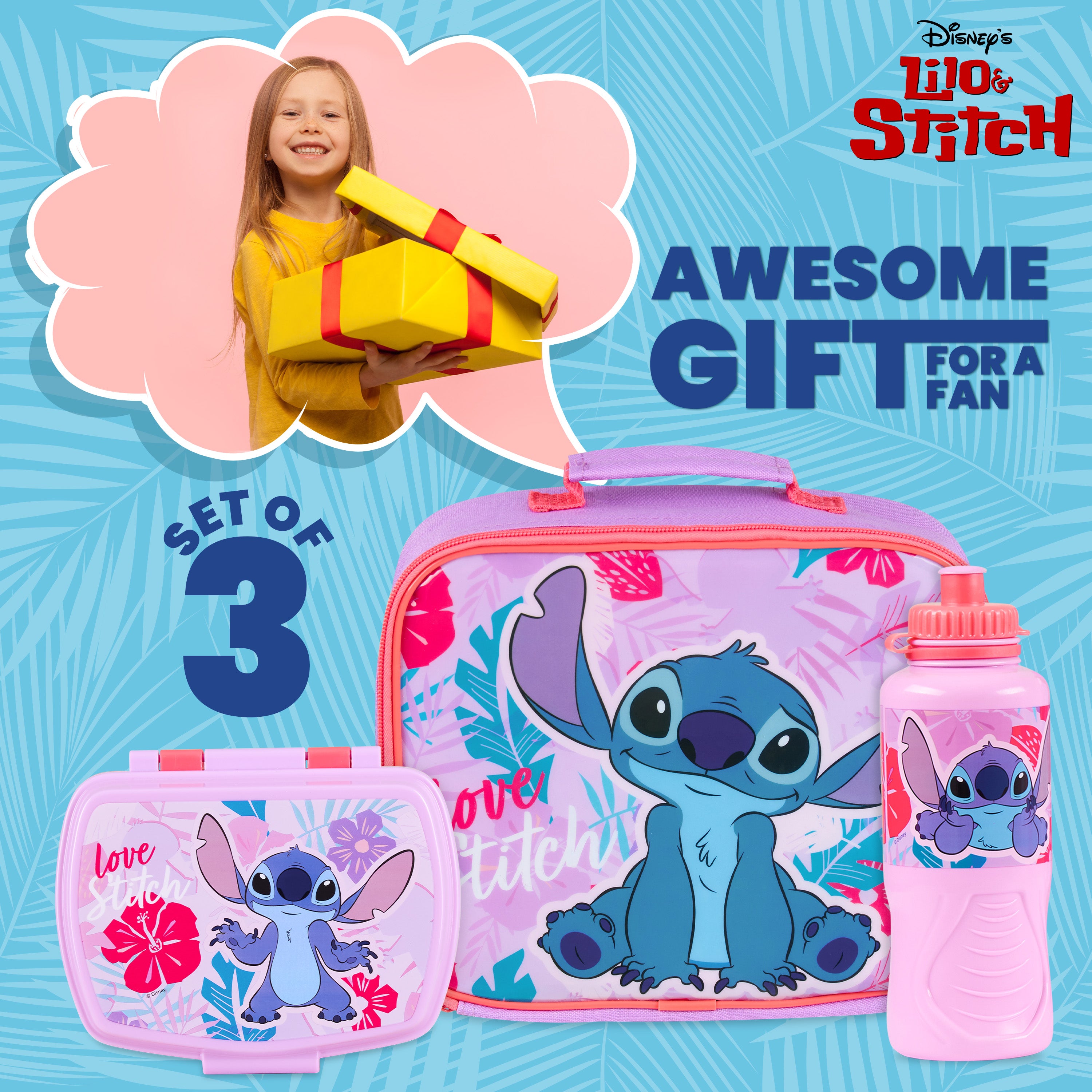 disney-stitch-set-repas-enfant-3-pi-ces-isotherme-430ml image 3