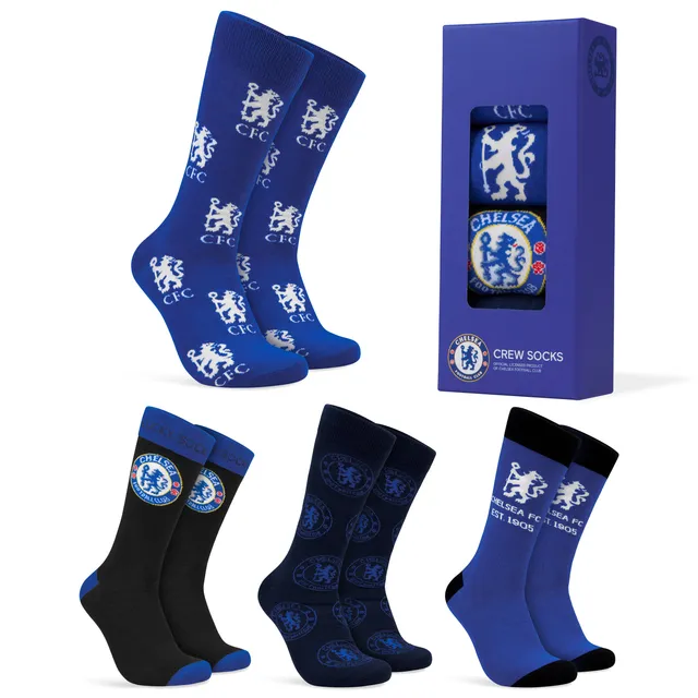 chelsea-fc-chaussettes-homme-lot-de-4-coton-supporters image 1