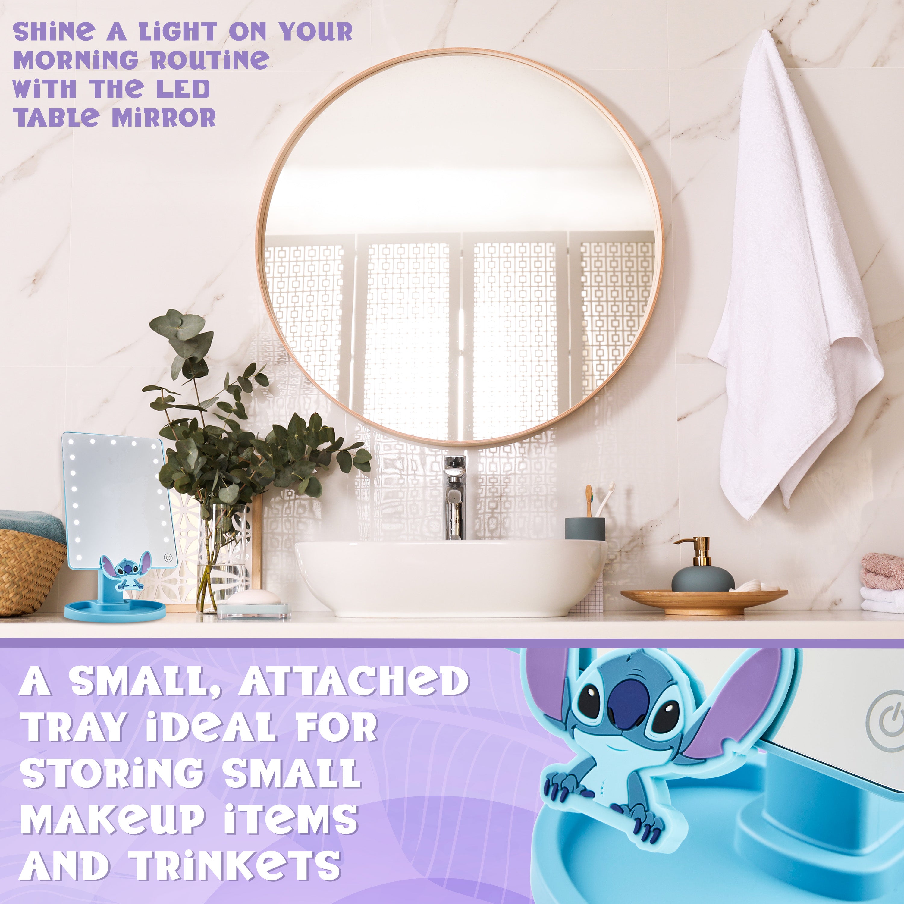 disney-stitch-miroir-led-table-bleu-avec-vide-poches image 6