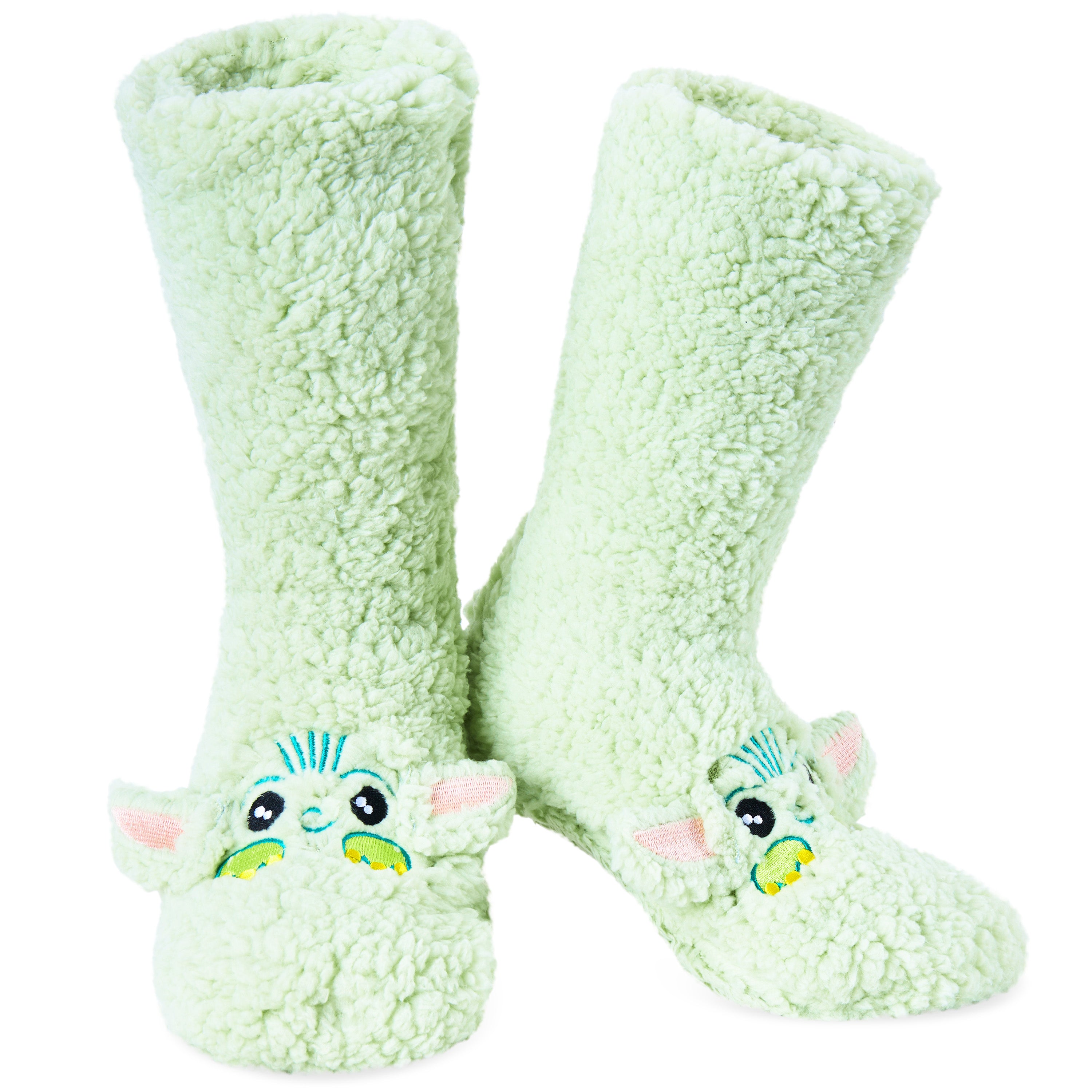 disney-mandalorian-chaussettes-pantoufles-femme-pilou-pilou image 1