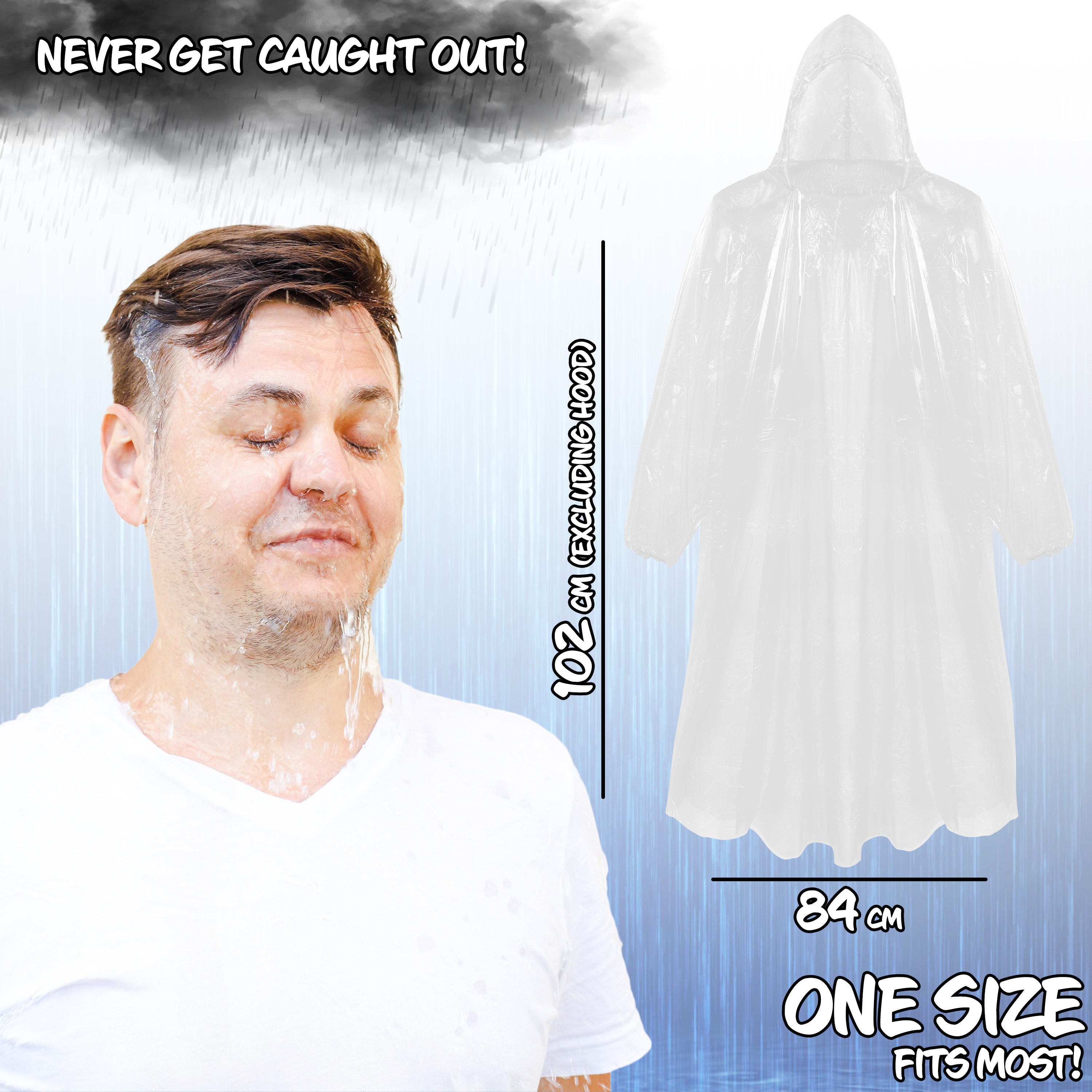 citycomfort-poncho-pluie-adulte-transparent-lot-5-jetable image 6