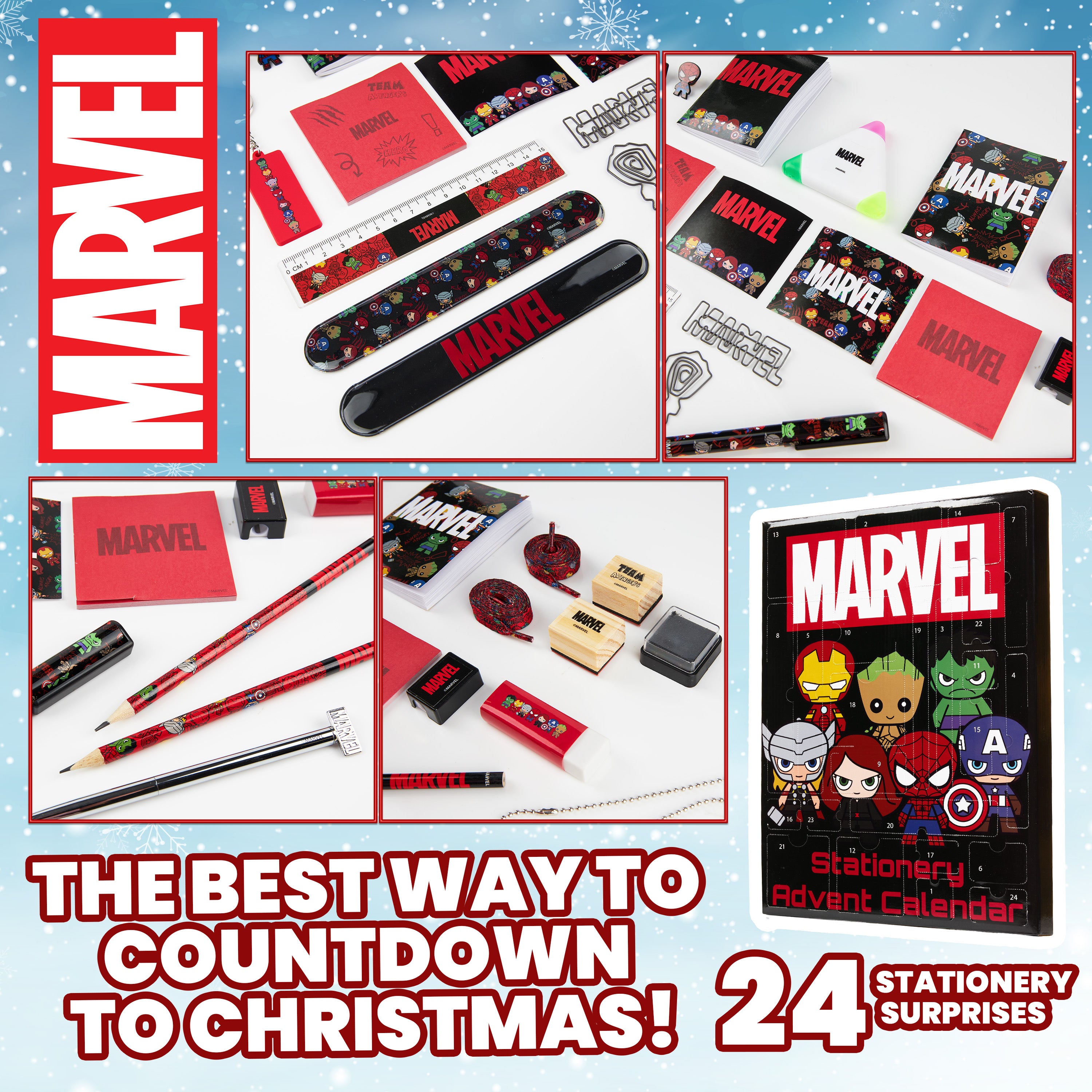marvel-avengers-calendrier-de-l-avent-2025-papeterie-24-surprises image 3