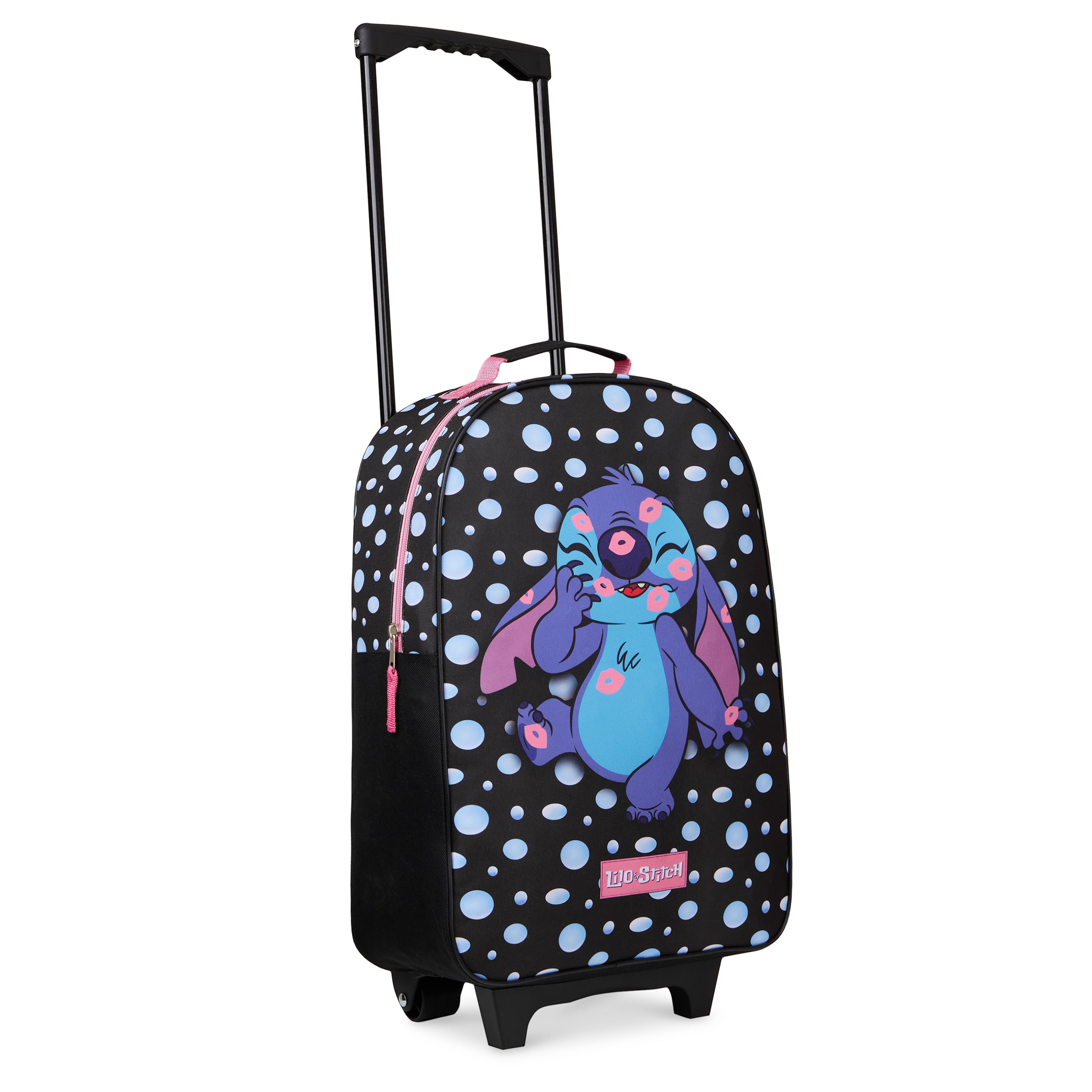 valise-disney-stitch-noir-enfant-cabine-47-cm-roulettes image 1