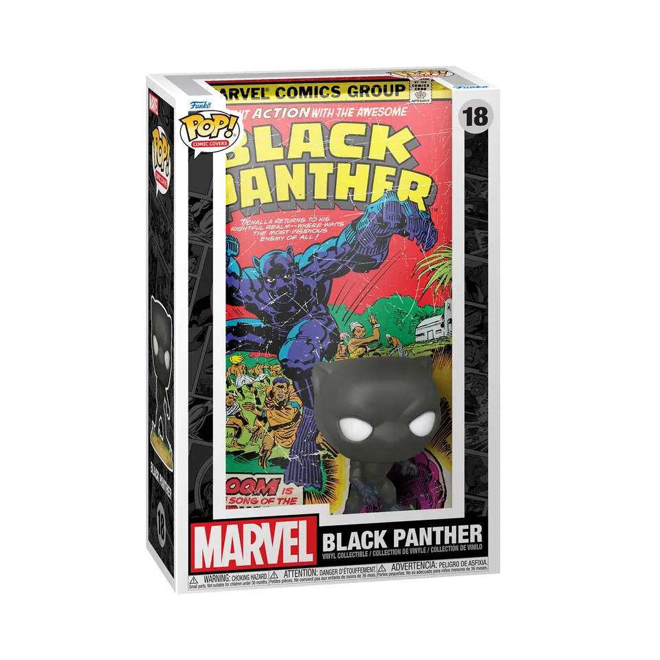 funko-pop-comic-cover-black-panther-figurine-28-cm image 1