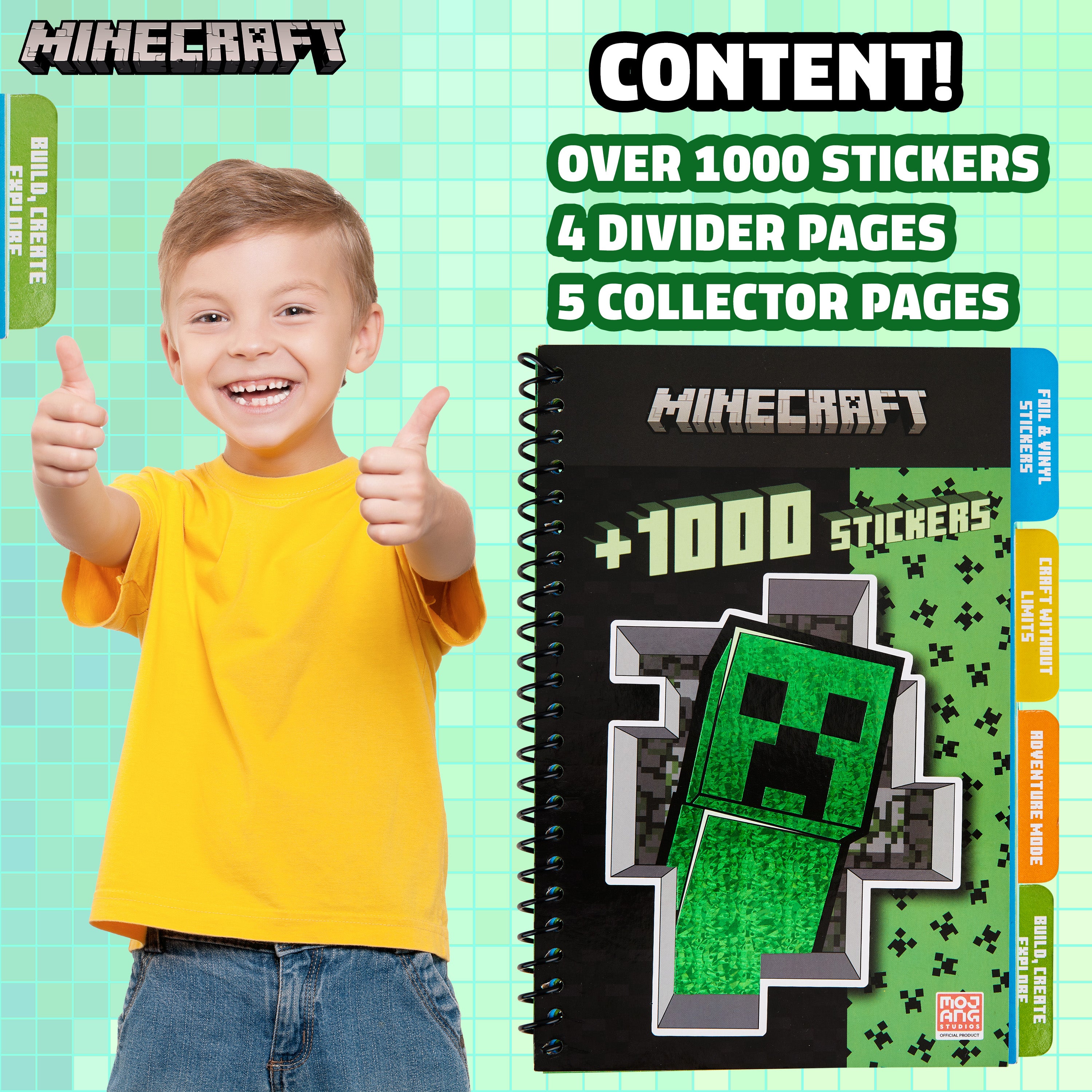 minecraft-livre-stickers-enfant-1000-autocollants-28-planches image 6