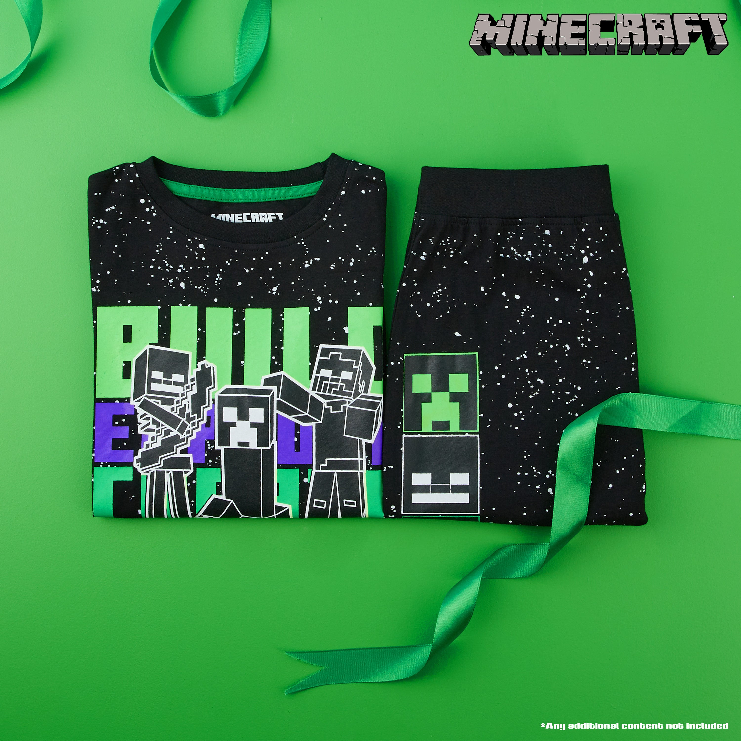 minecraft-pyjama-gar-on-coton-t-shirt-9-10-ans-2-pi-ces image 2