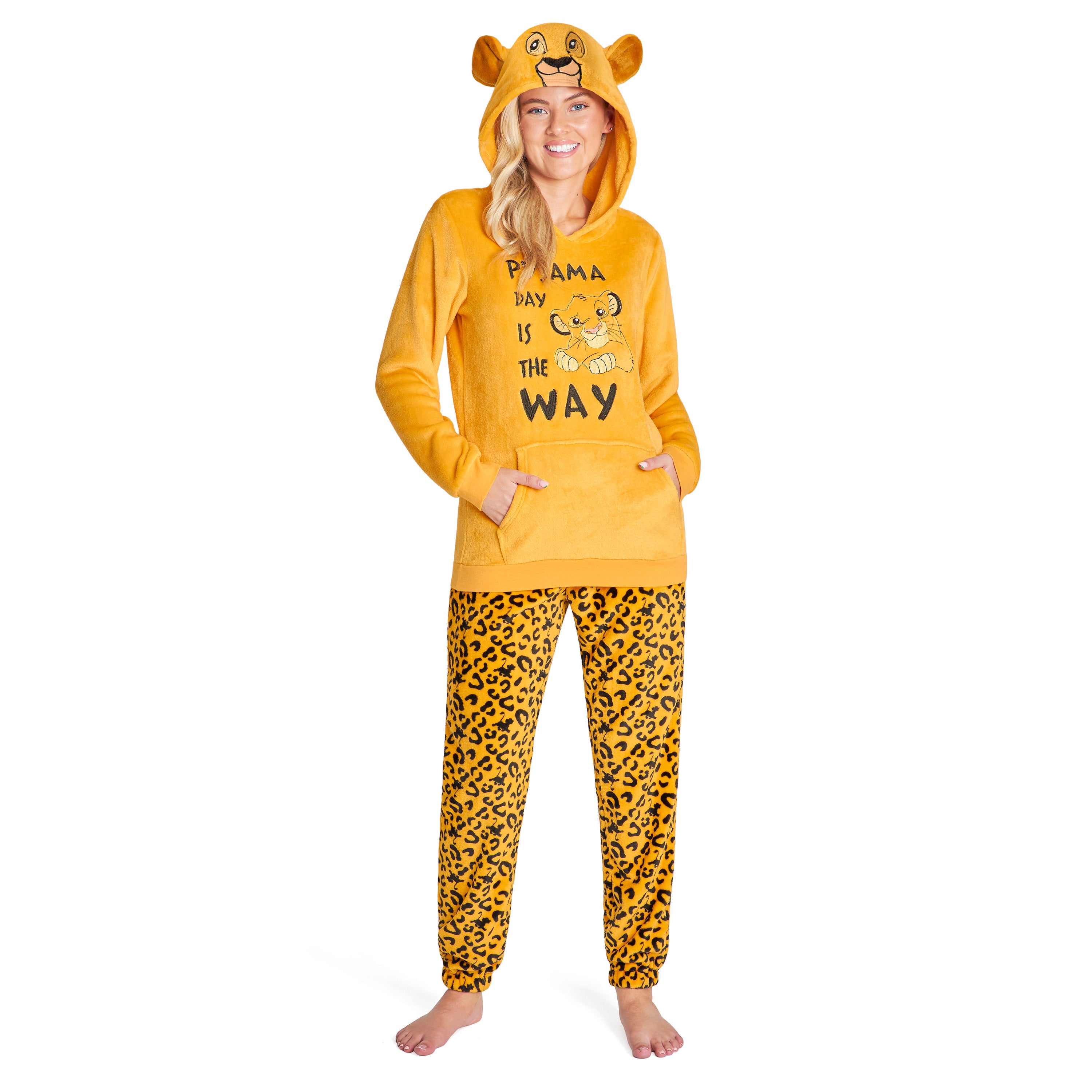 disney-pyjama-femme-polaire-stitch-capuche-oreilles-taille-m image 1